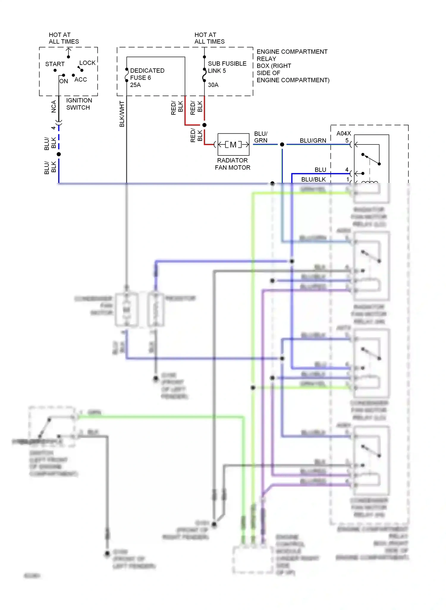 Eagle Summit I (1989-1996) blu/grn wiring diagram  (5 of 10)