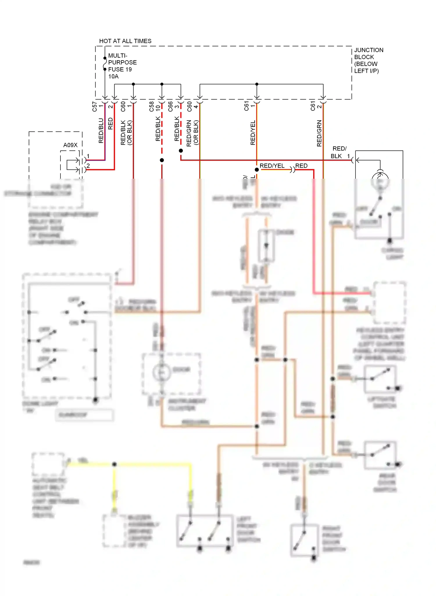 Eagle Summit I (1989-1996) cargo light wiring diagram  (1 of 3)
