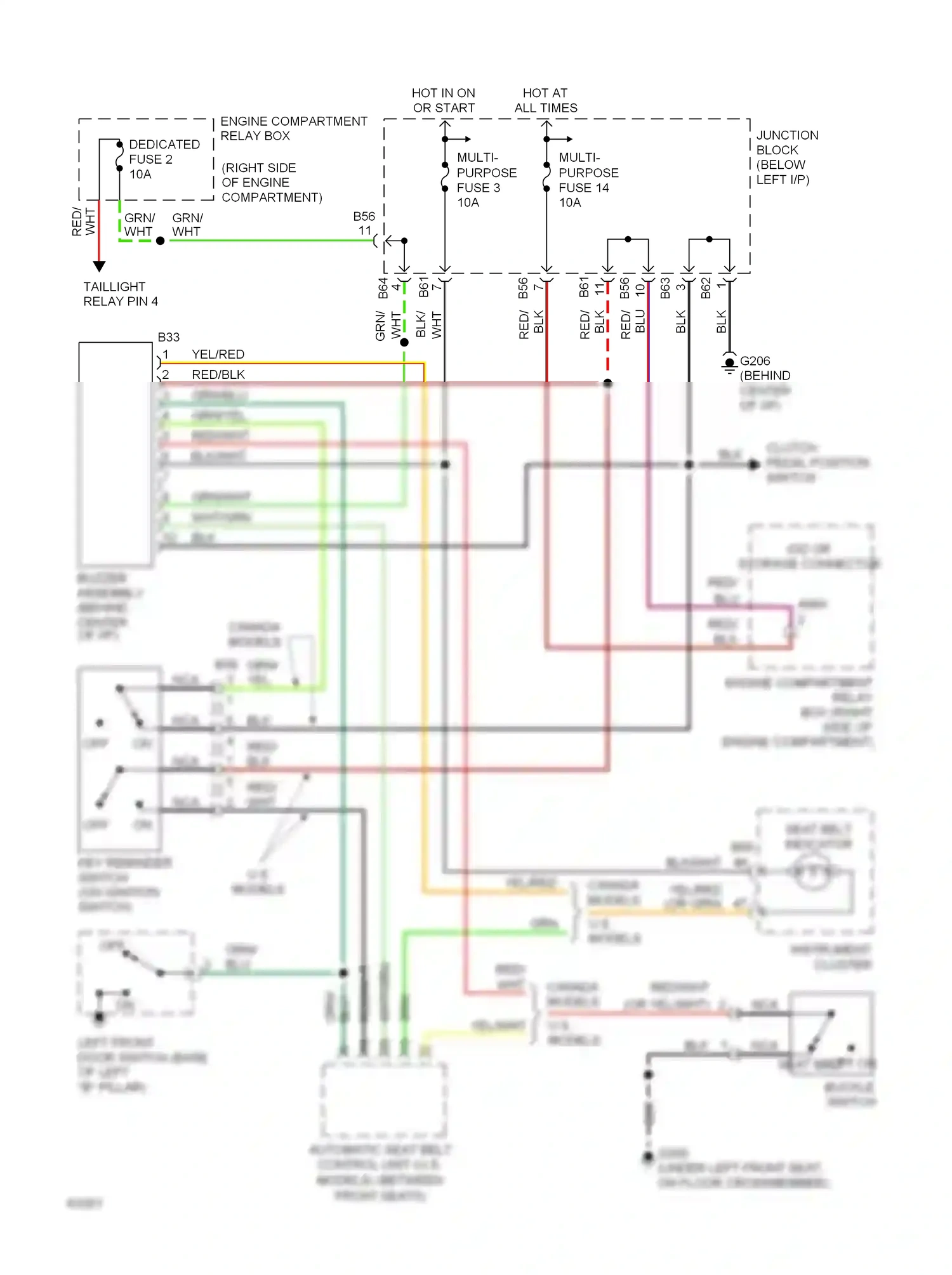 Eagle Summit I (1989-1996) (or grn) wiring diagram  (2 of 2)