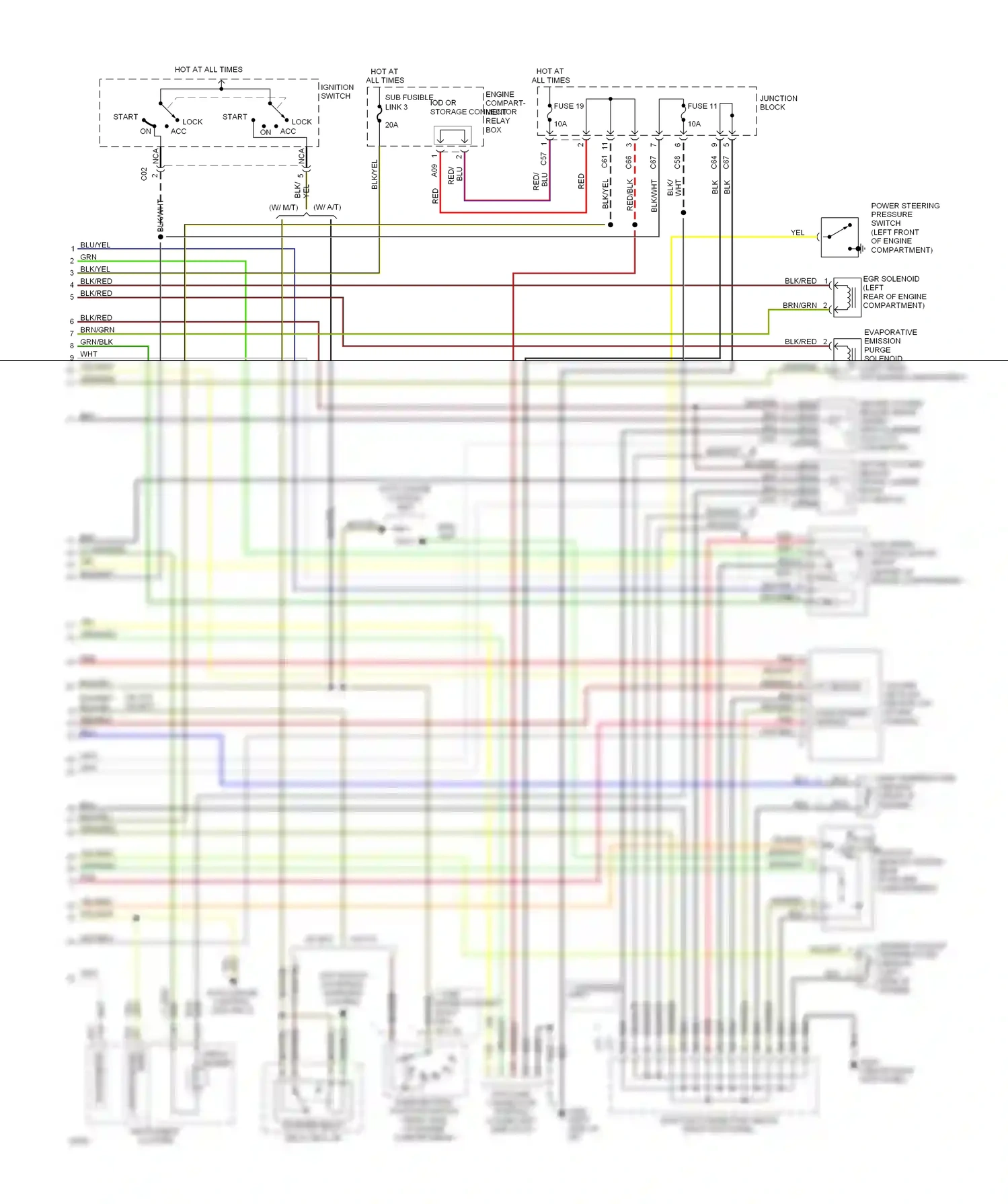 Eagle Summit I (1989-1996) red wiring diagram  (10 of 37)