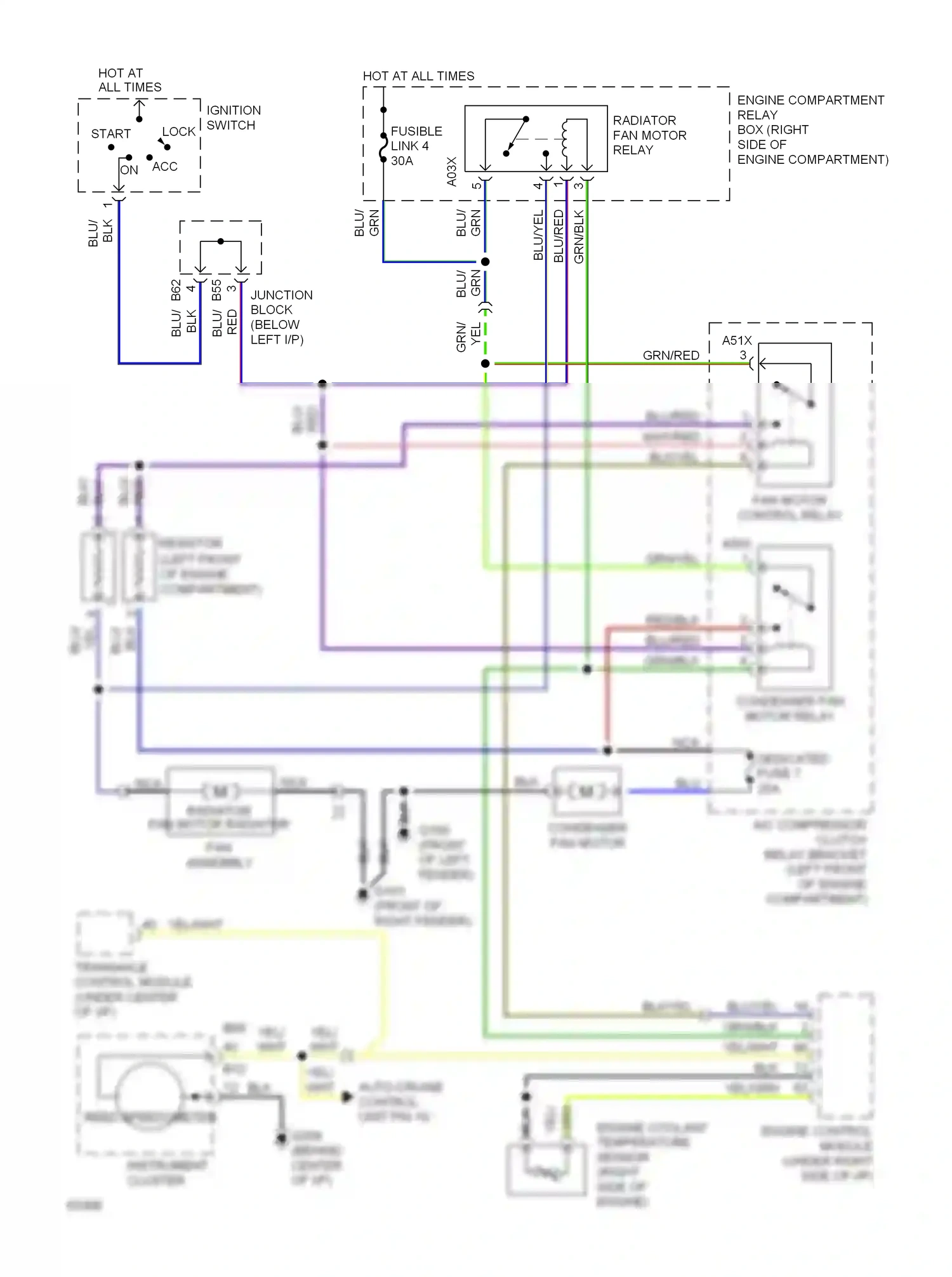 Eagle Summit I (1989-1996) reed speedometer wiring diagram  (1 of 1)