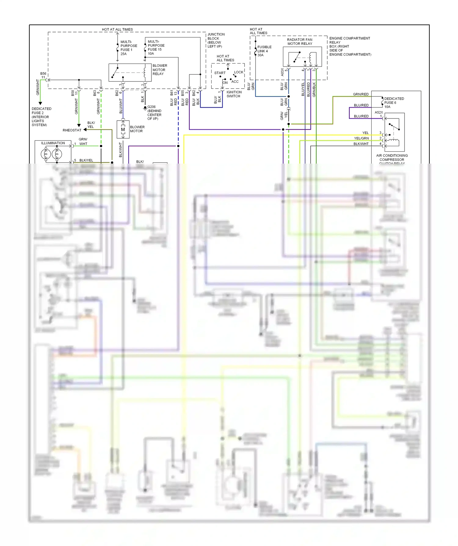 Eagle Summit I (1989-1996) speedometer wiring diagram  (1 of 2)