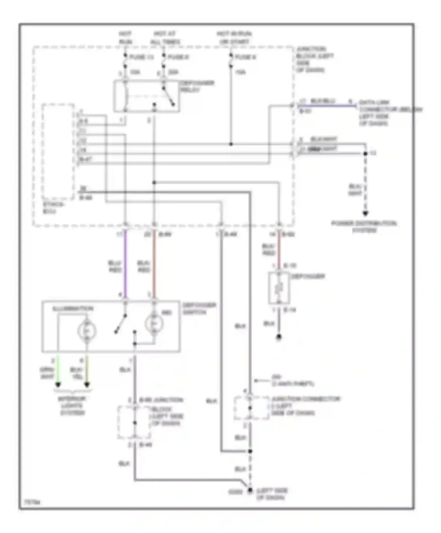Talon Eagle II (1994-1999): Defogger circuit