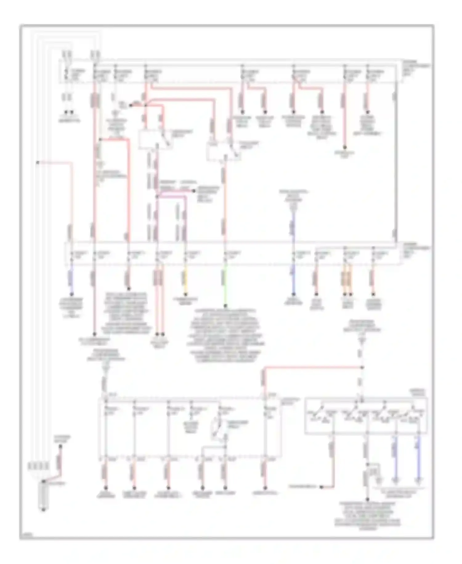Talon Eagle II (1994-1999): 2.0l, power distribution circuit (1 of 2)