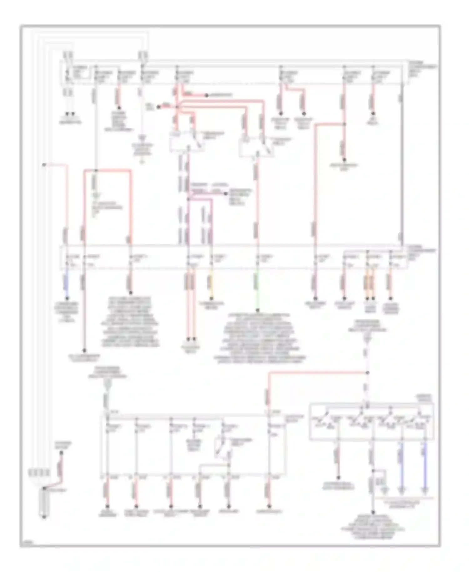 Talon Eagle II (1994-1999): 2.0l turbo, power distribution circuit (1 of 2)