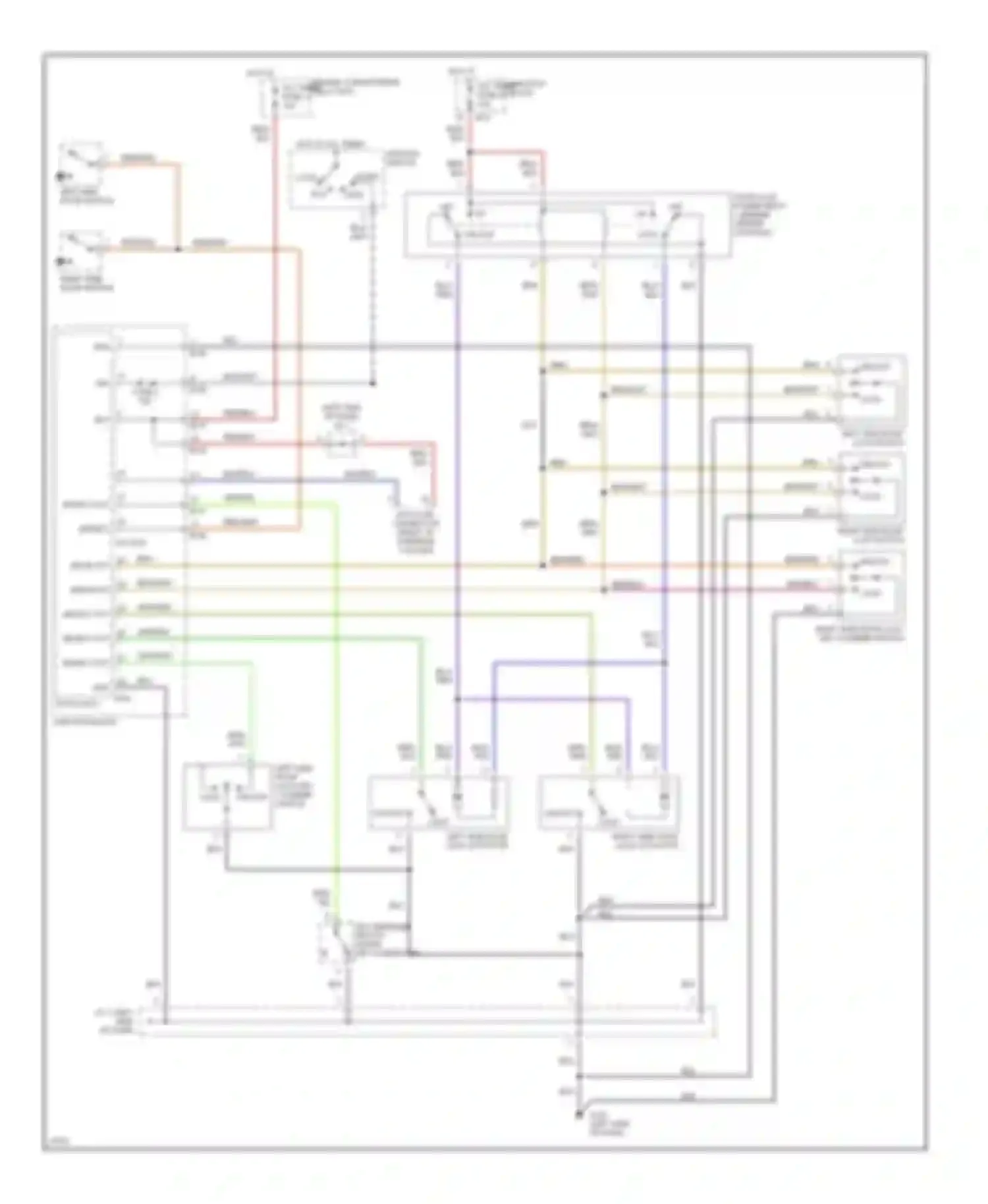 Talon Eagle II (1994-1999): Door lock circuit