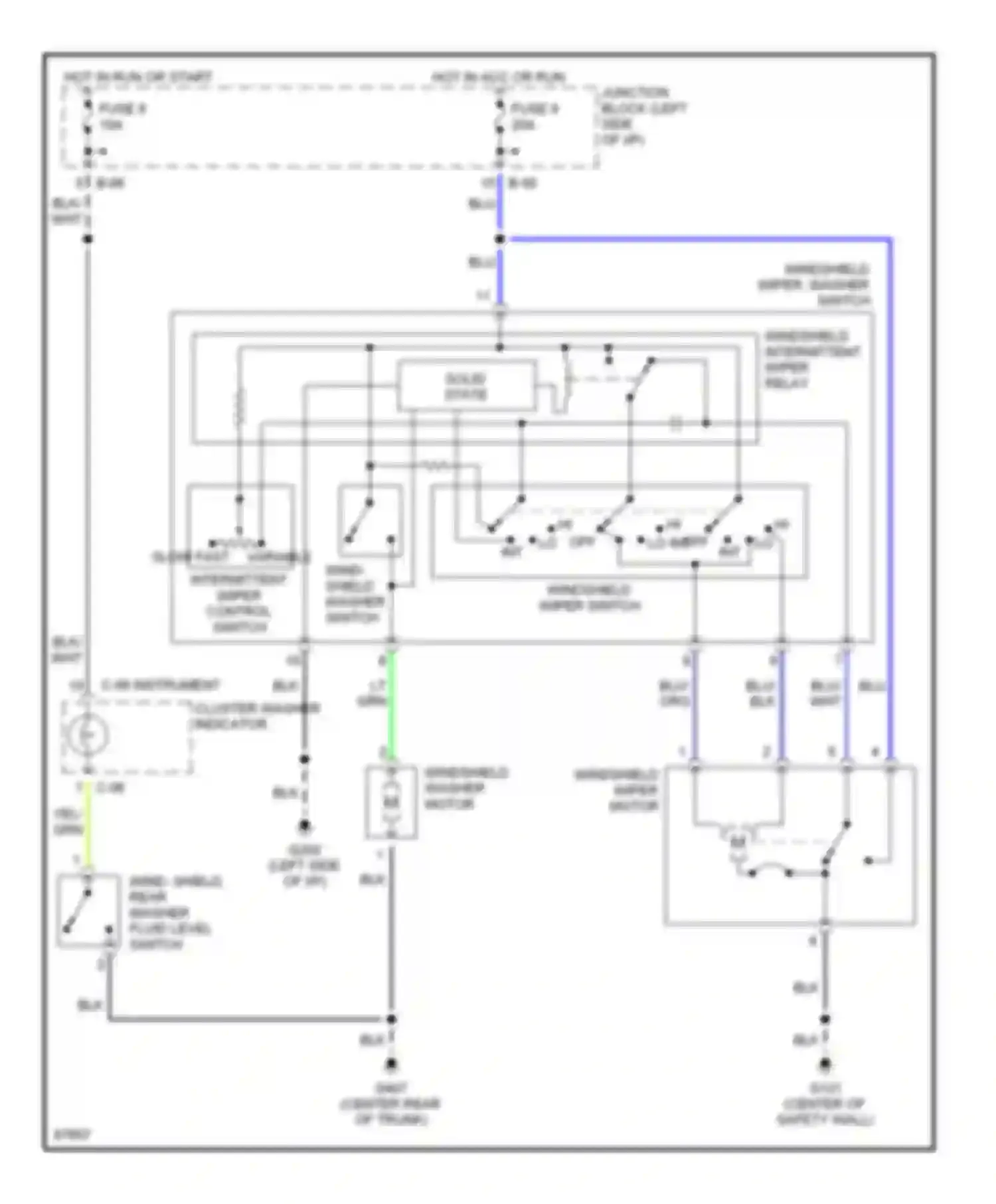 Talon Eagle II (1994-1999): 2.0l turbo, front washer/wiper circuit