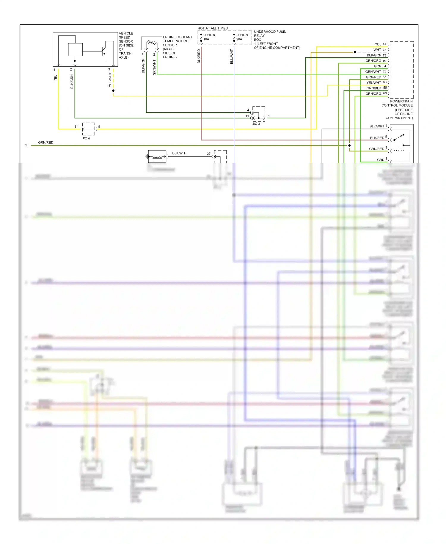 Eagle Talon II (1994-1999) a/c compressor wiring diagram  (2 of 3)