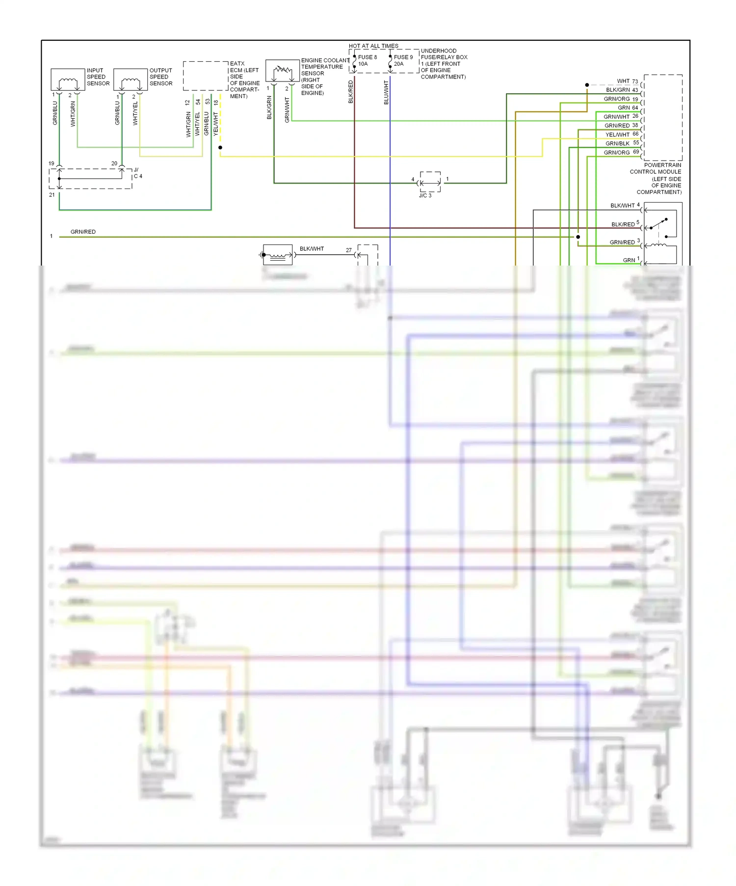 Eagle Talon II (1994-1999) a/c compressor wiring diagram  (1 of 3)