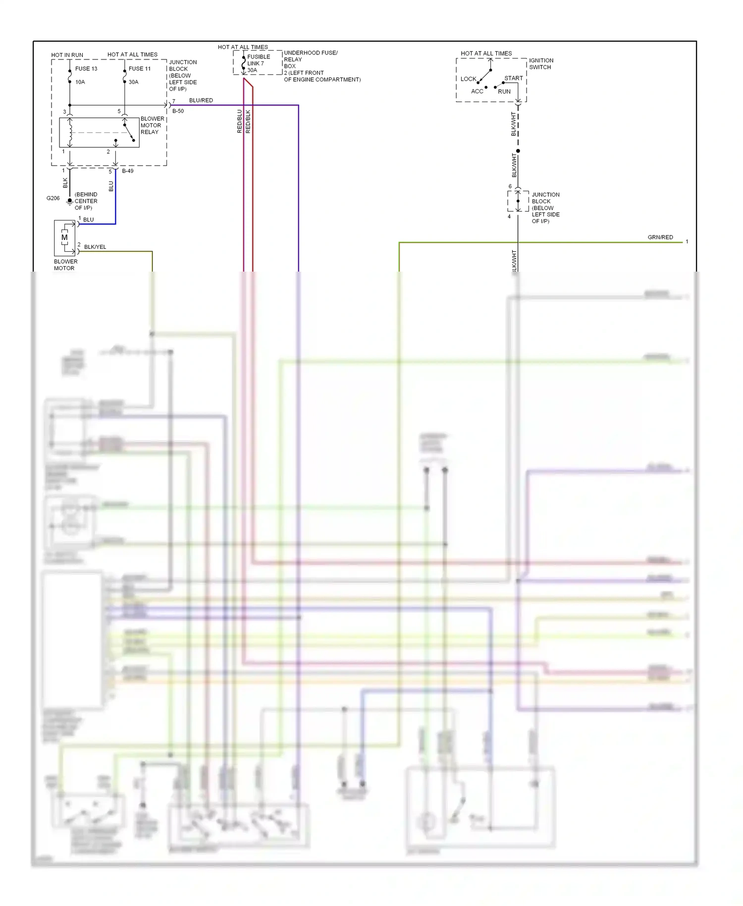 Eagle Talon II (1994-1999) blower switch wiring diagram  (1 of 5)