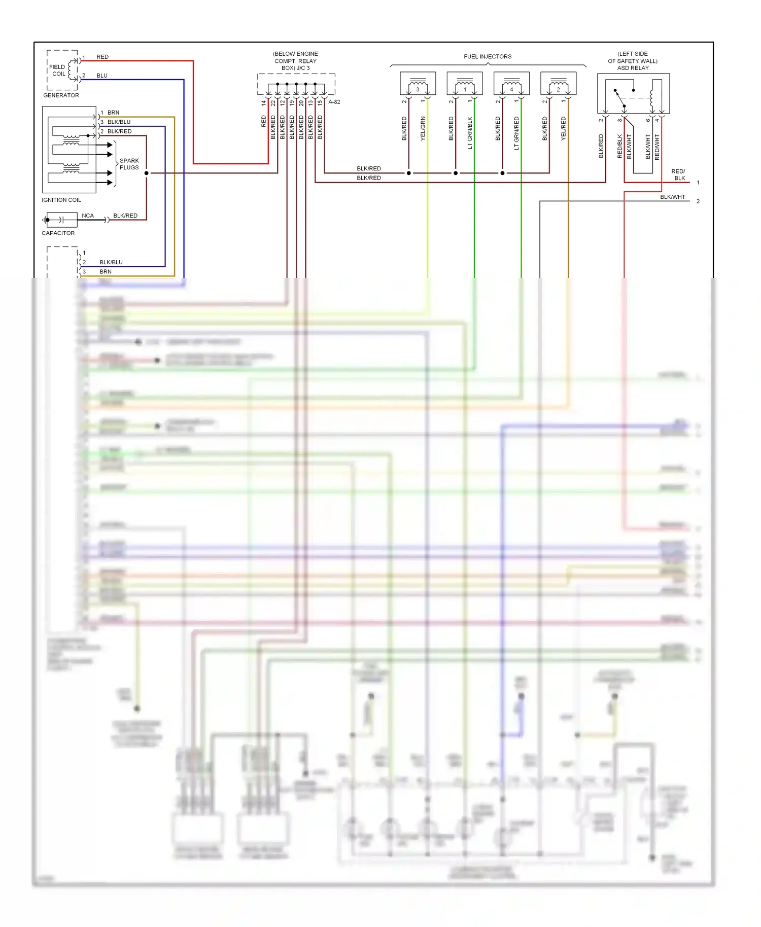 Eagle Talon II (1994-1999) check engine ind wiring diagram  (1 of 2)