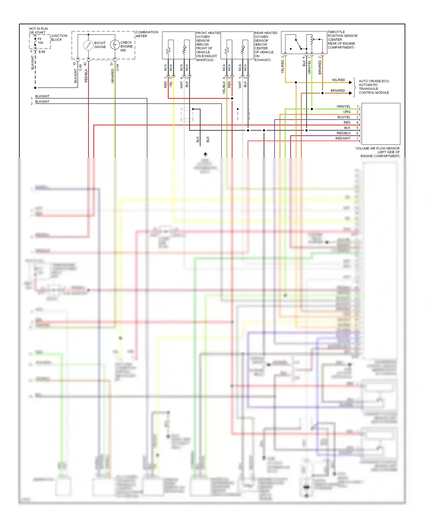 Eagle Talon II (1994-1999) combination meter wiring diagram  (10 of 16)