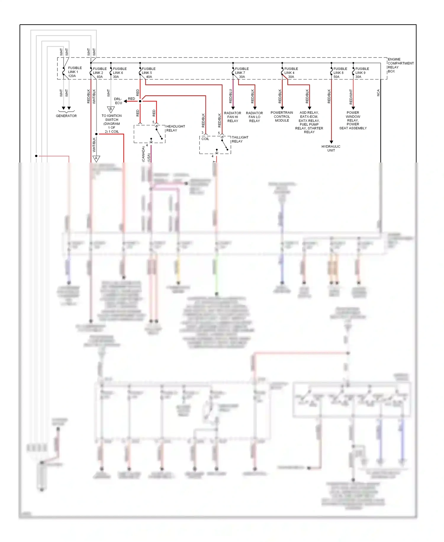Eagle Talon II (1994-1999) combination meter wiring diagram  (11 of 16)