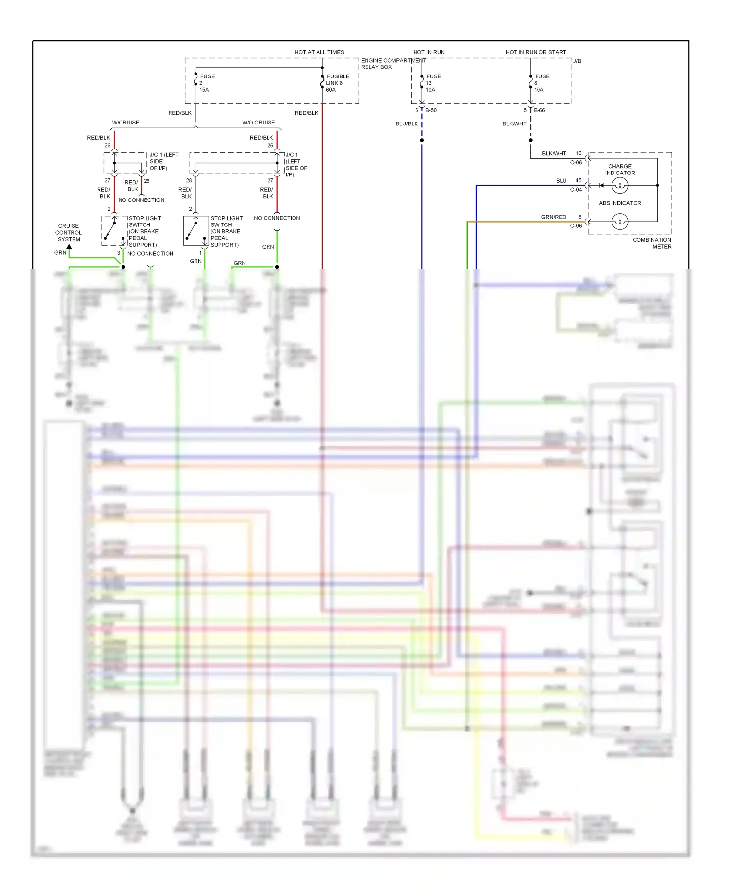 Eagle Talon II (1994-1999) data link connector (below steering column) wiring diagram  (3 of 4)