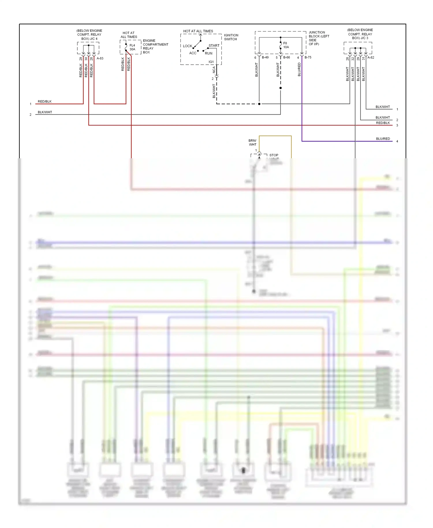 Eagle Talon II (1994-1999) engine compartment relay box wiring diagram  (9 of 28)