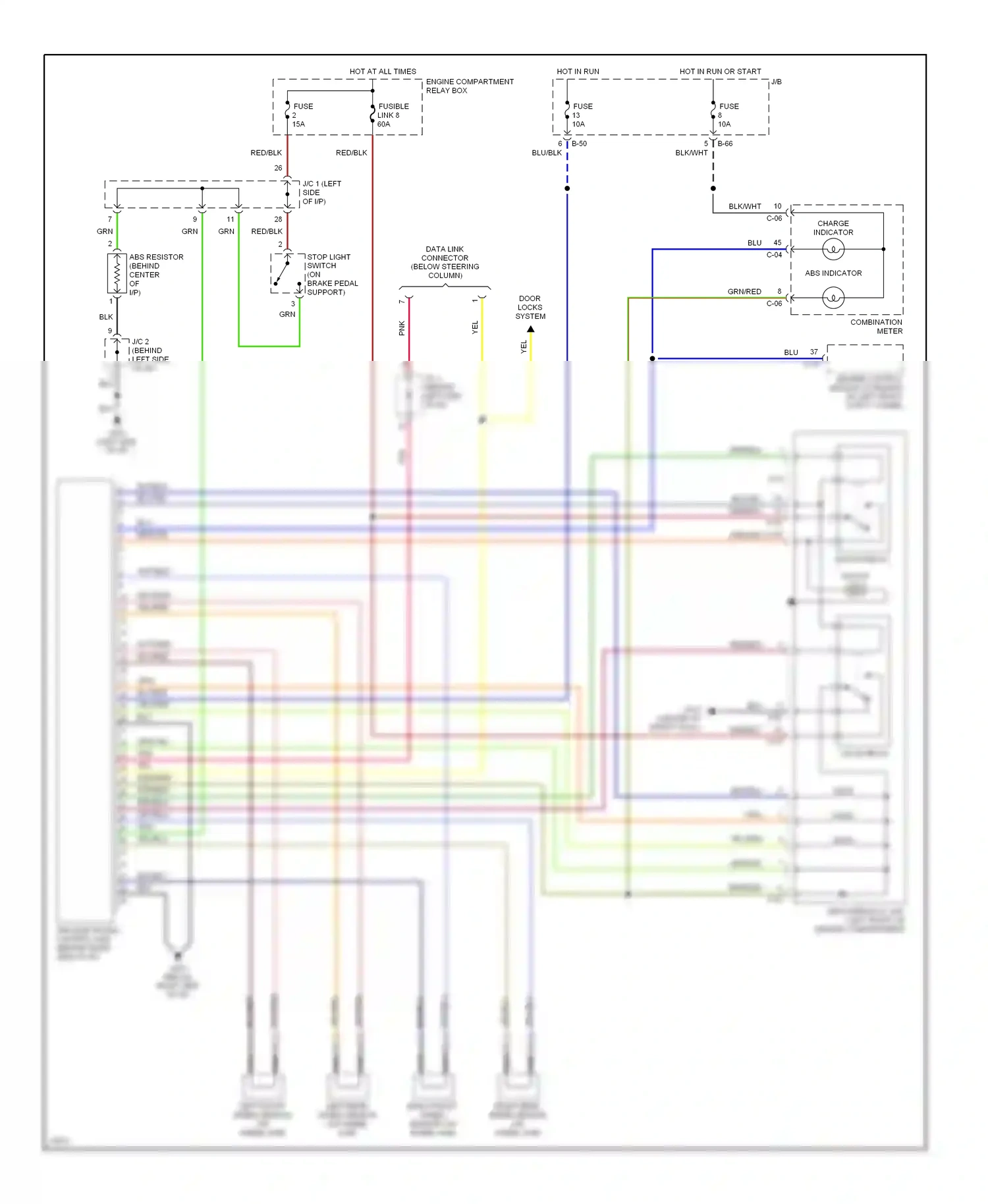 Eagle Talon II (1994-1999) engine compartment relay box wiring diagram  (1 of 28)