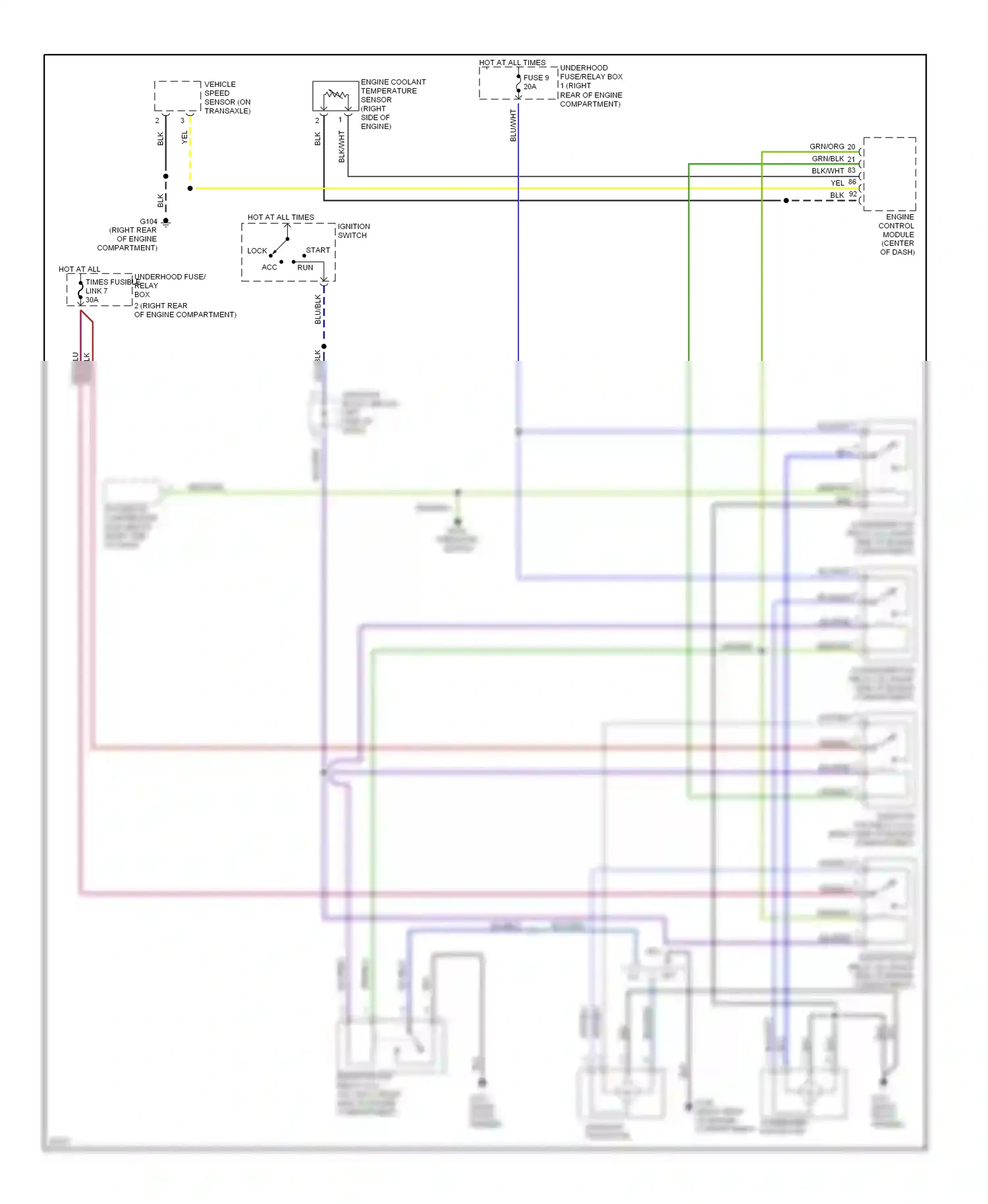 Eagle Talon II (1994-1999) lock wiring diagram  (6 of 14)