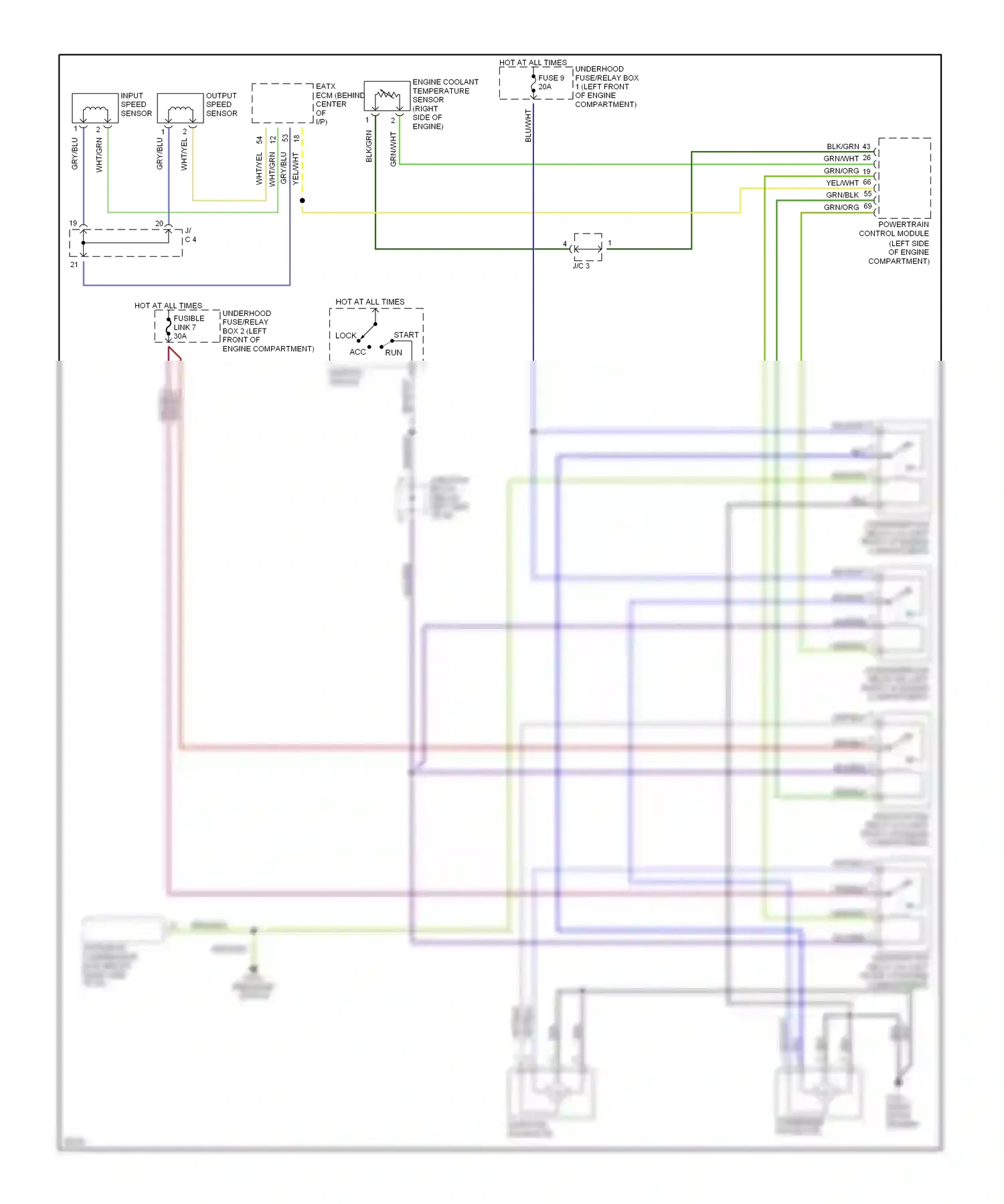 Eagle Talon II (1994-1999) lock wiring diagram  (3 of 14)