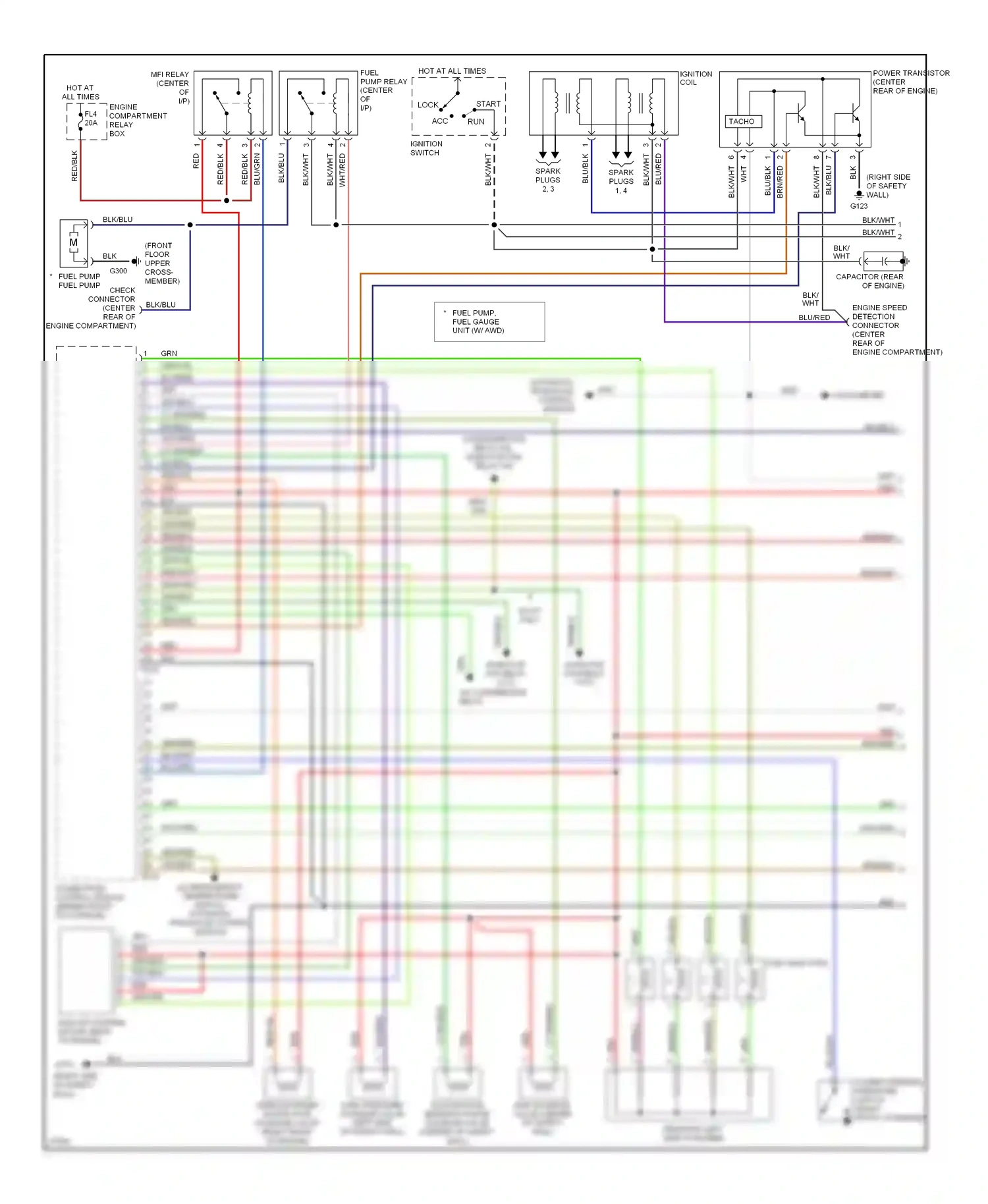 Eagle Talon II (1994-1999) lock wiring diagram  (9 of 14)