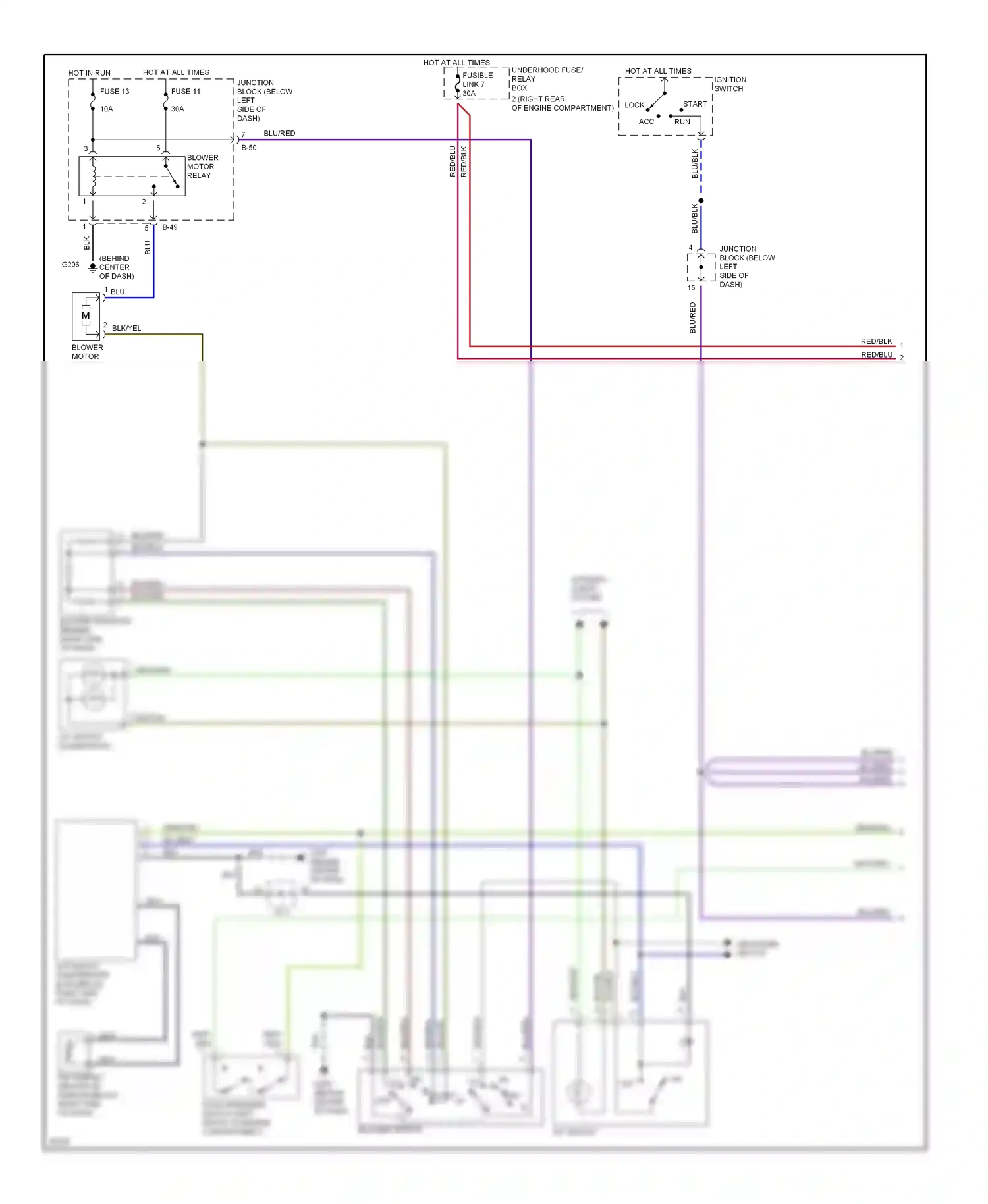 Eagle Talon II (1994-1999) lock wiring diagram  (5 of 14)