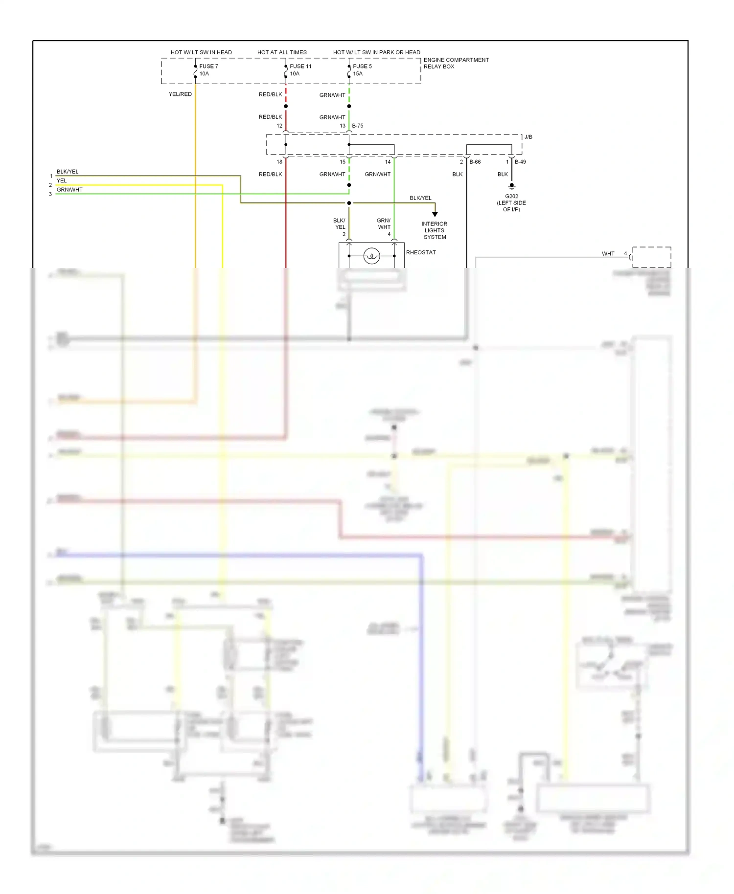 Eagle Talon II (1994-1999) lock wiring diagram  (7 of 14)