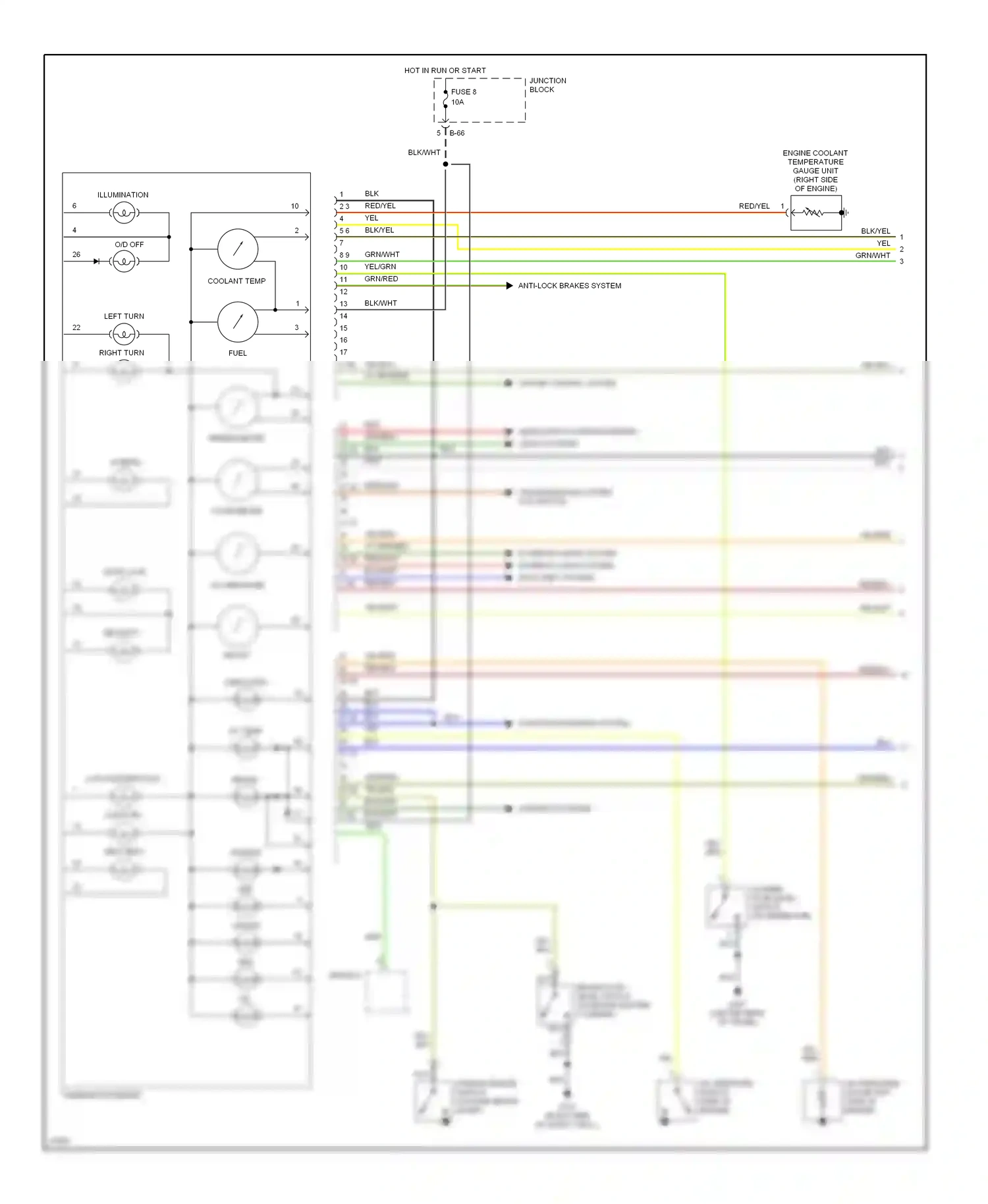 Eagle Talon II (1994-1999) speedometer wiring diagram  (3 of 3)