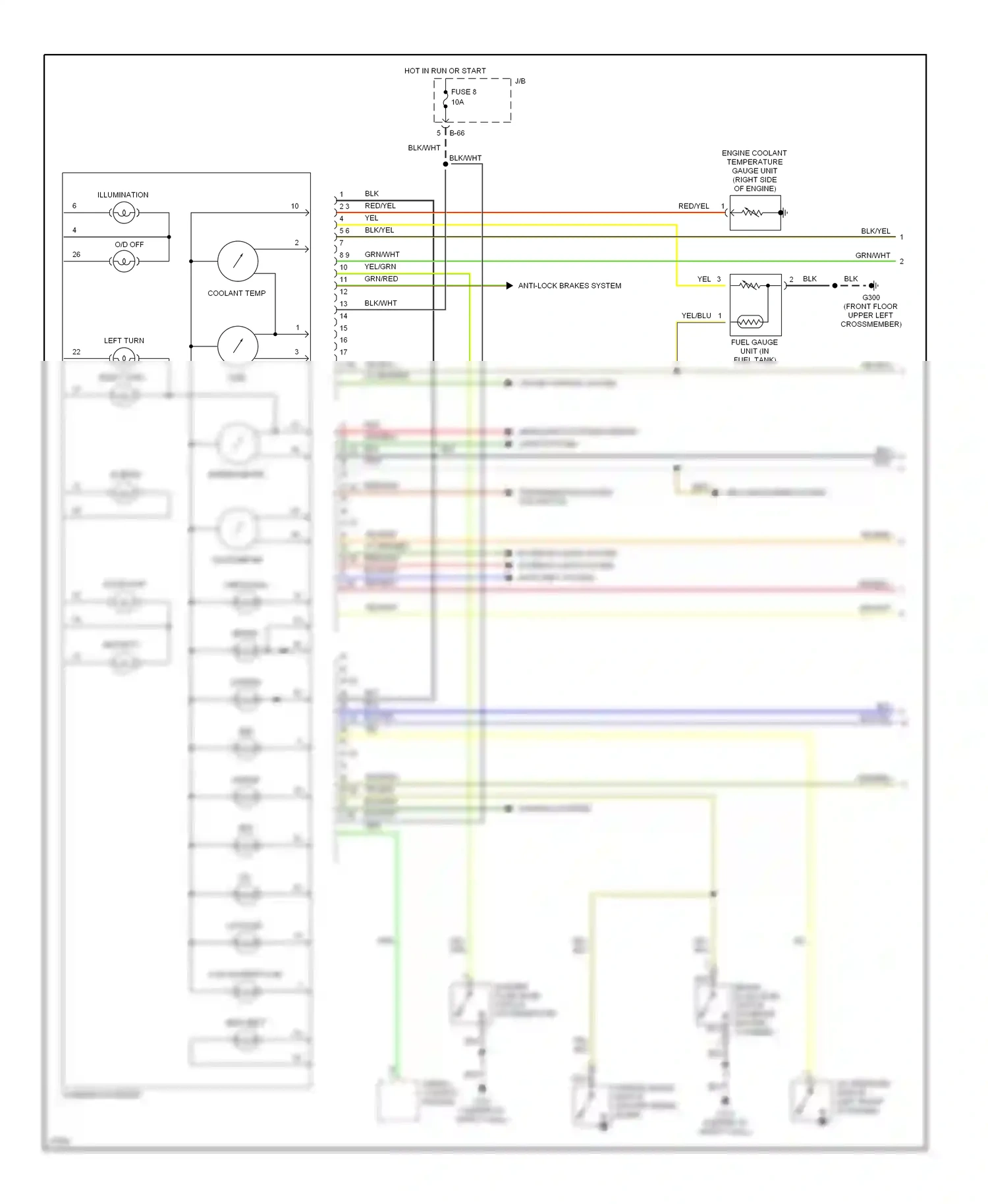 Eagle Talon II (1994-1999) speedometer wiring diagram  (2 of 3)
