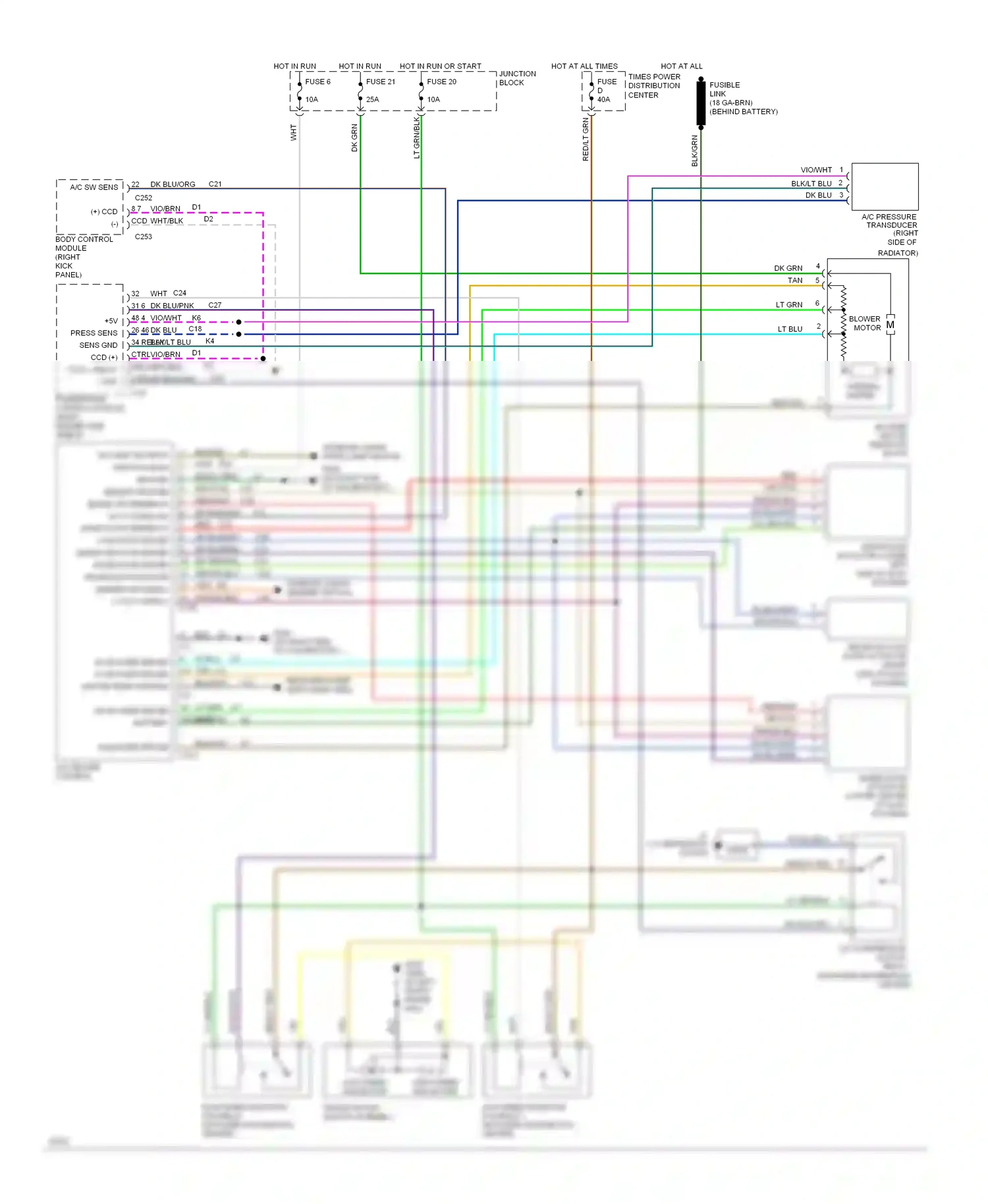 Eagle Vision I (1992-1997) battery wiring diagram  (1 of 5)