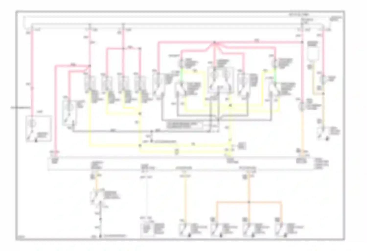 Wiring diagram headlamp, front fog lamp switch for Eagle Vision I (1992-1997) (1 of 2)