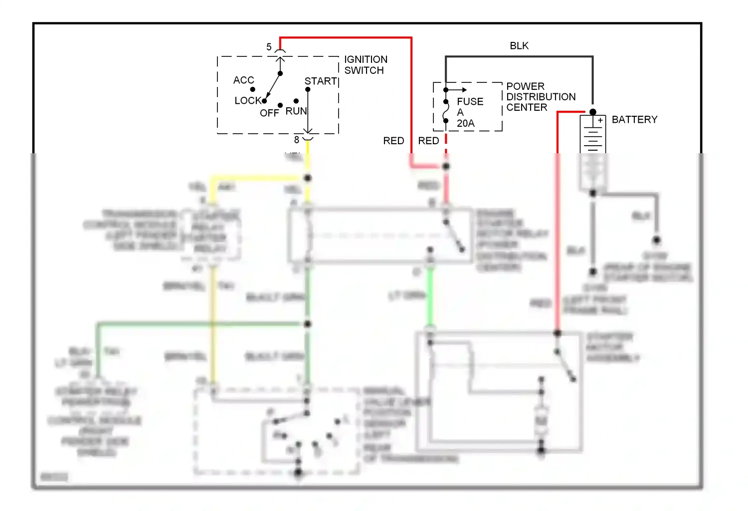 Eagle Vision I (1992-1997) (left front frame rail) wiring diagram  (13 of 14)