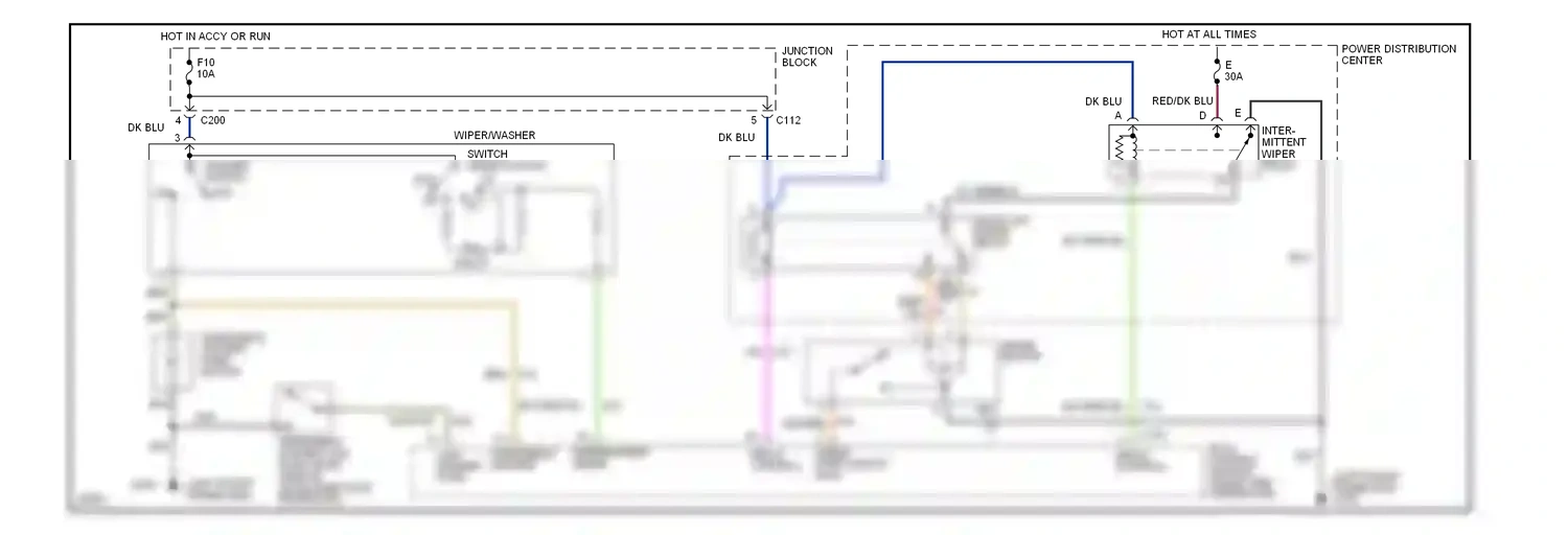 Eagle Vision I (1992-1997) (right side underdash) wiring diagram  (1 of 1)