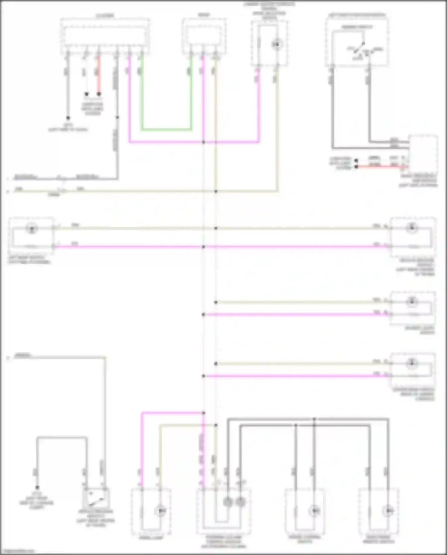 124 Spider FIAT I (2016-2020): Interior lights circuit (2 of 2)