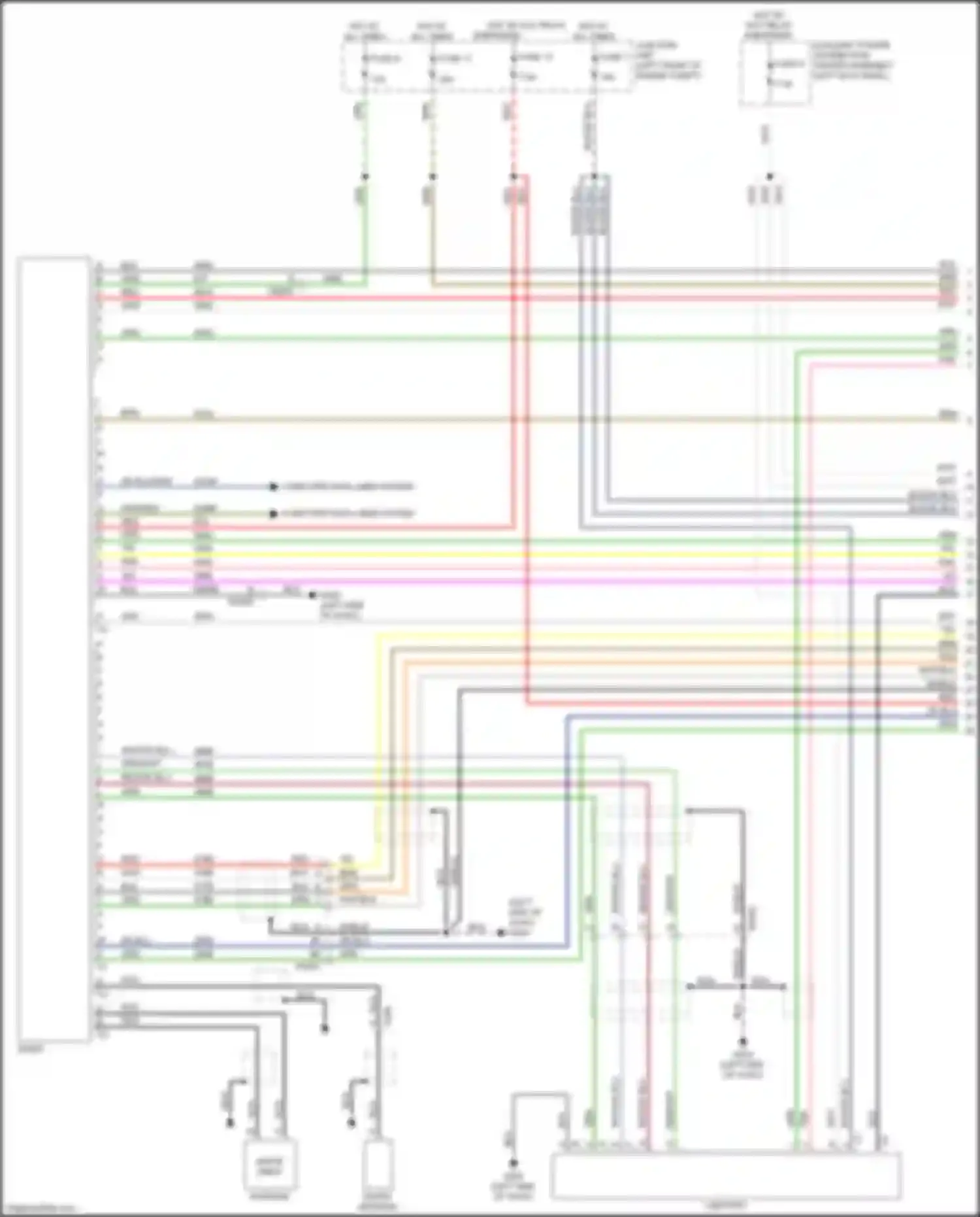 Wiring diagram auxiliary power distribution center assembly for FIAT 124 Spider I (2016-2020) (4 of 10)