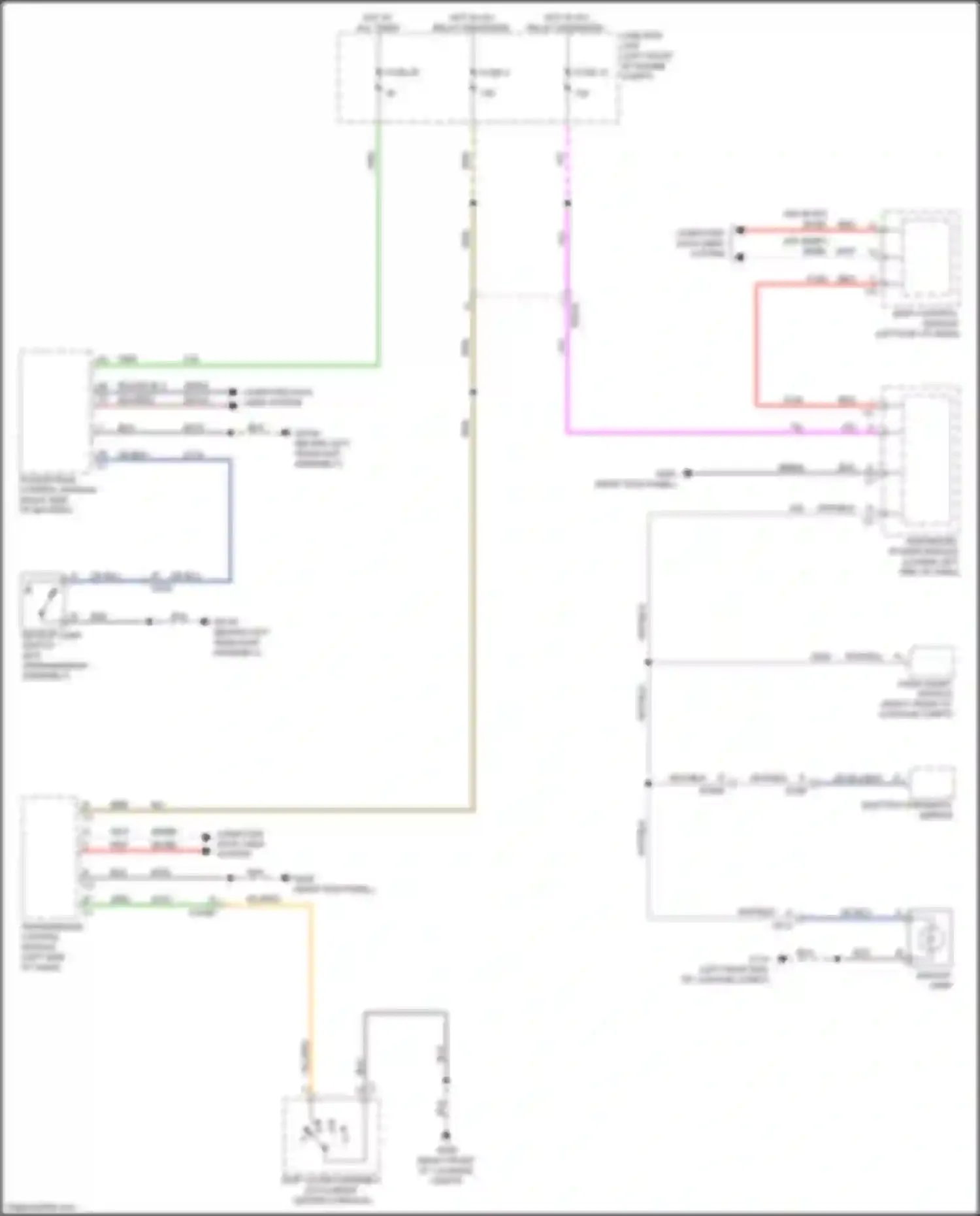 Wiring diagram backup lamp switch for FIAT 124 Spider I (2016-2020) (1 of 2)
