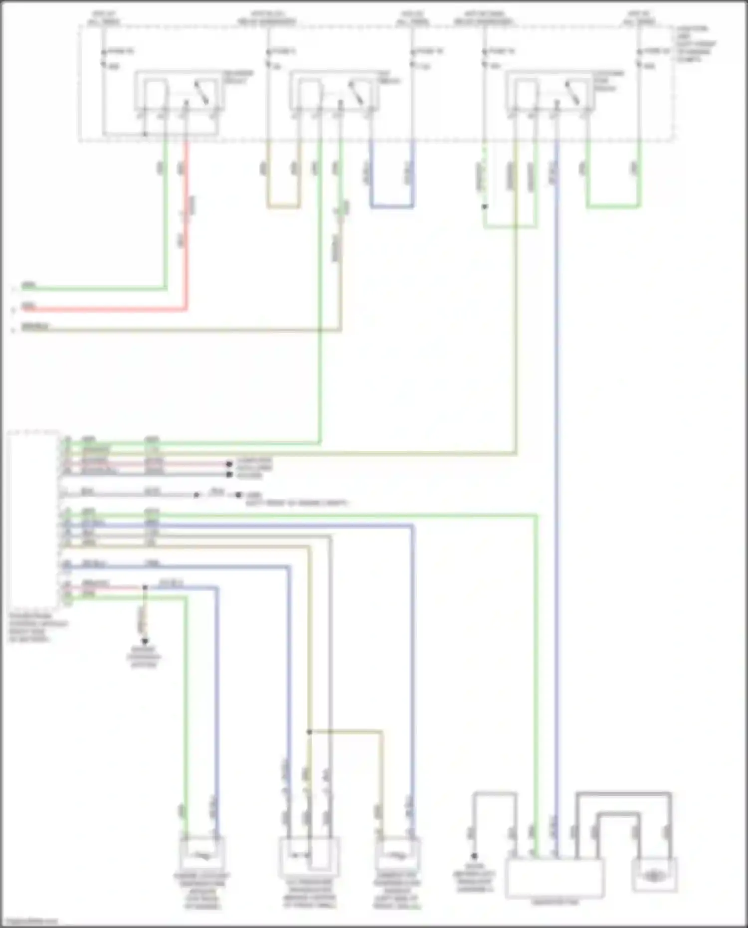 Wiring diagram blower relay for FIAT 124 Spider I (2016-2020) (1 of 3)