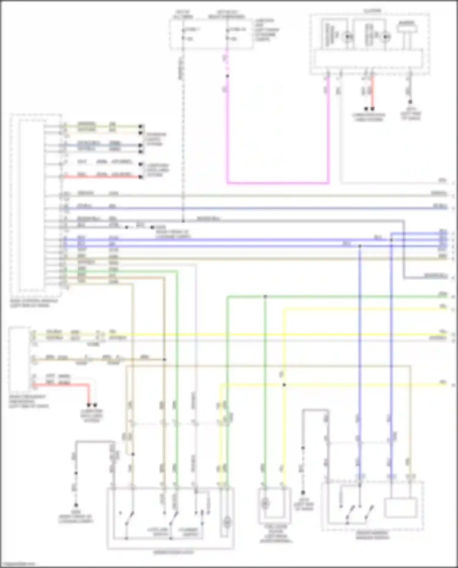 Wiring diagram cylinder switch for FIAT 124 Spider I (2016-2020) (1 of 4)