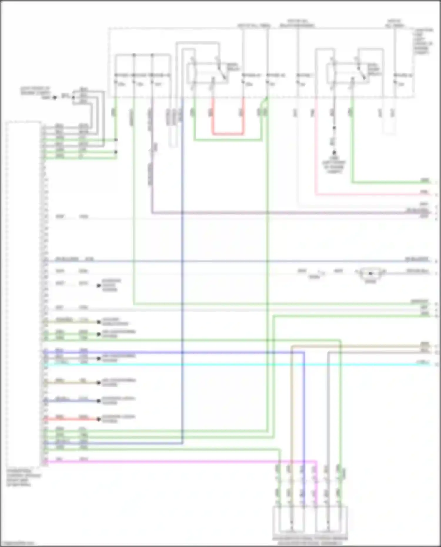 Wiring diagram main relay for FIAT 124 Spider I (2016-2020) (2 of 2)
