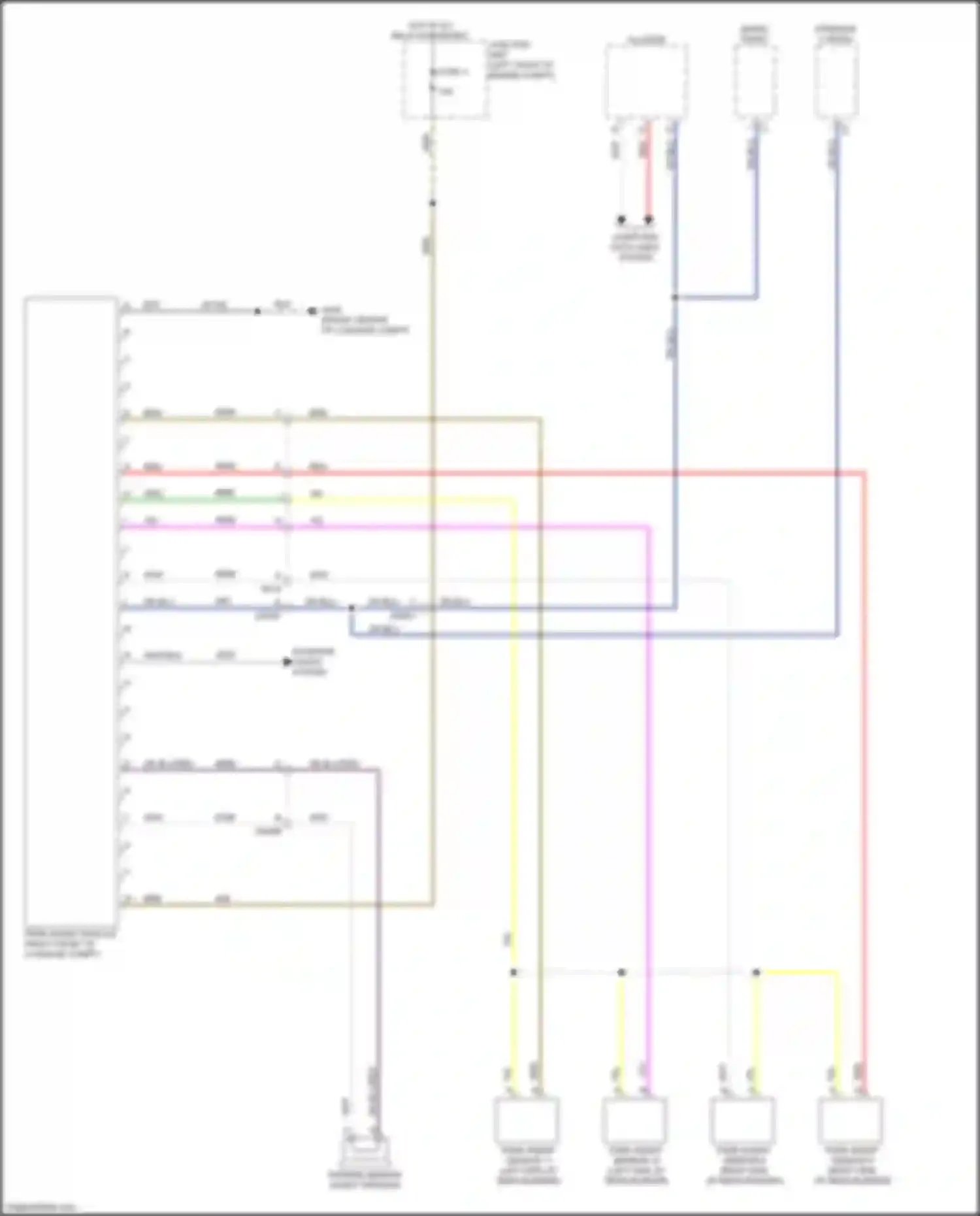 Wiring diagram parking sensor assist speaker for FIAT 124 Spider I (2016-2020) (1 of 1)