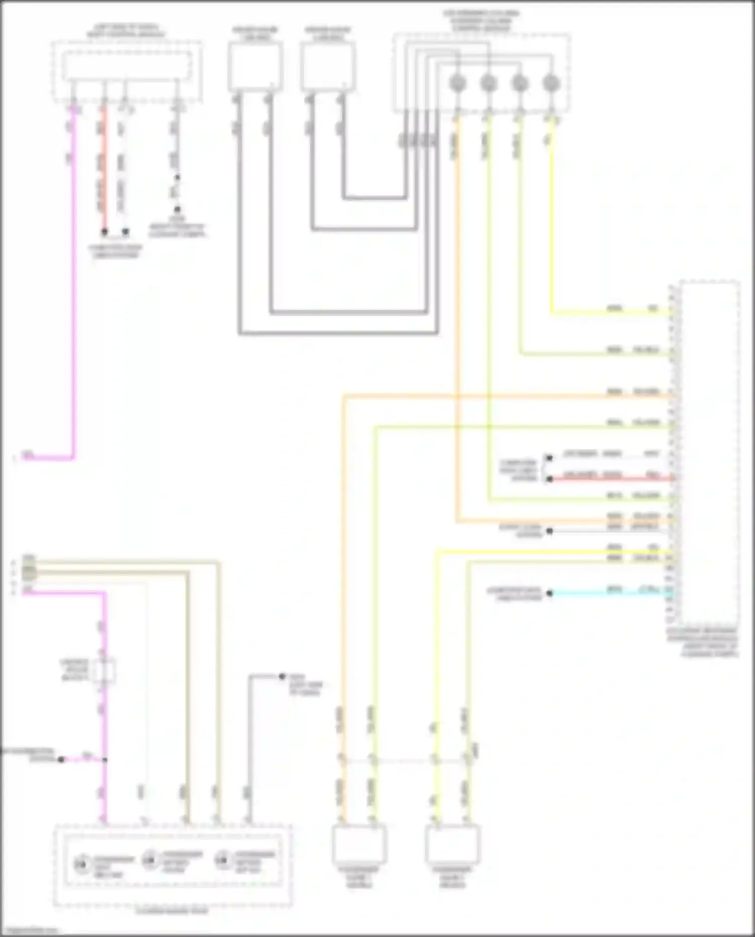 Wiring diagram passenger squib 1 air bag for FIAT 124 Spider I (2016-2020) (1 of 1)