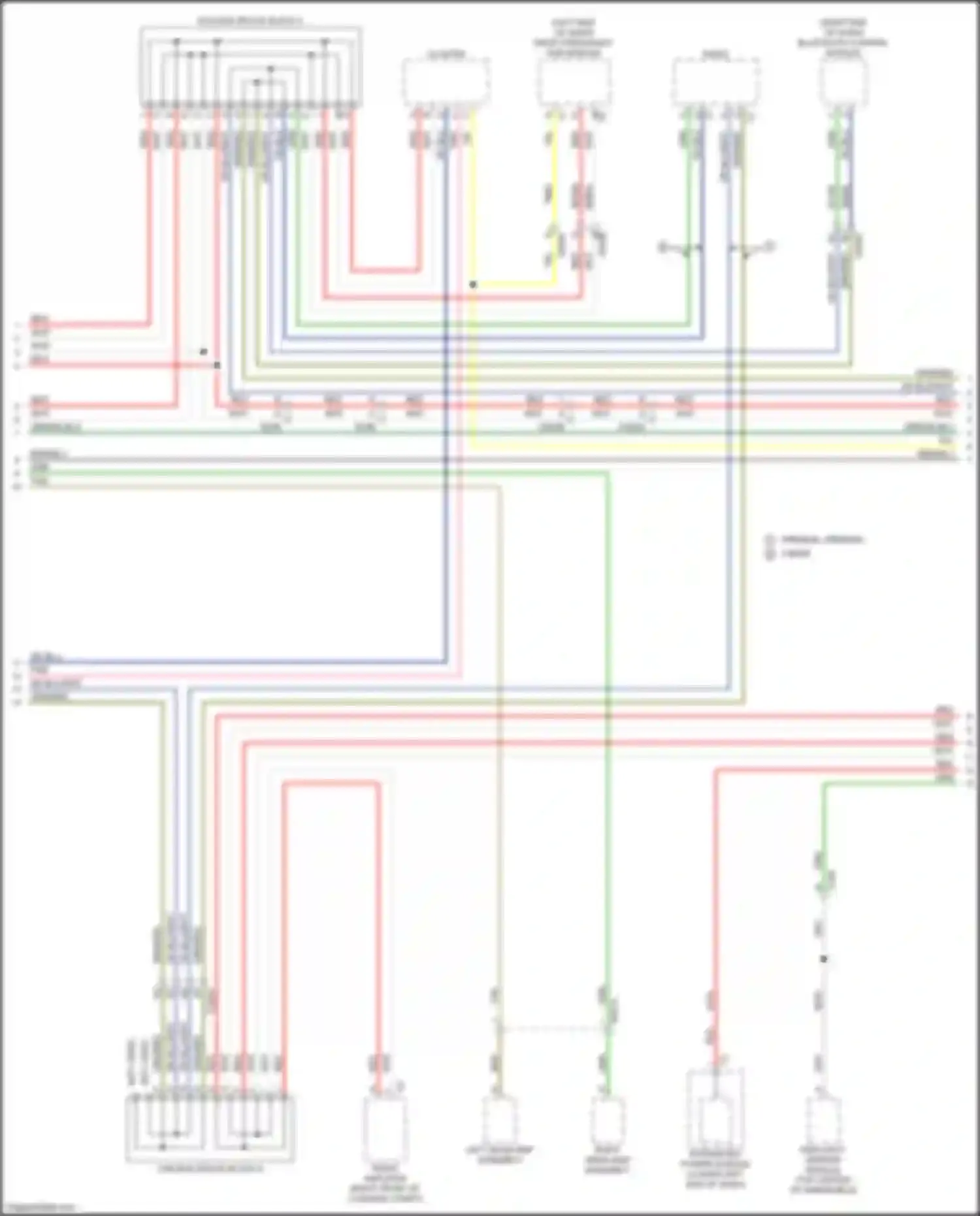 Wiring diagram radio, amplifier for FIAT 124 Spider I (2016-2020) (1 of 8)