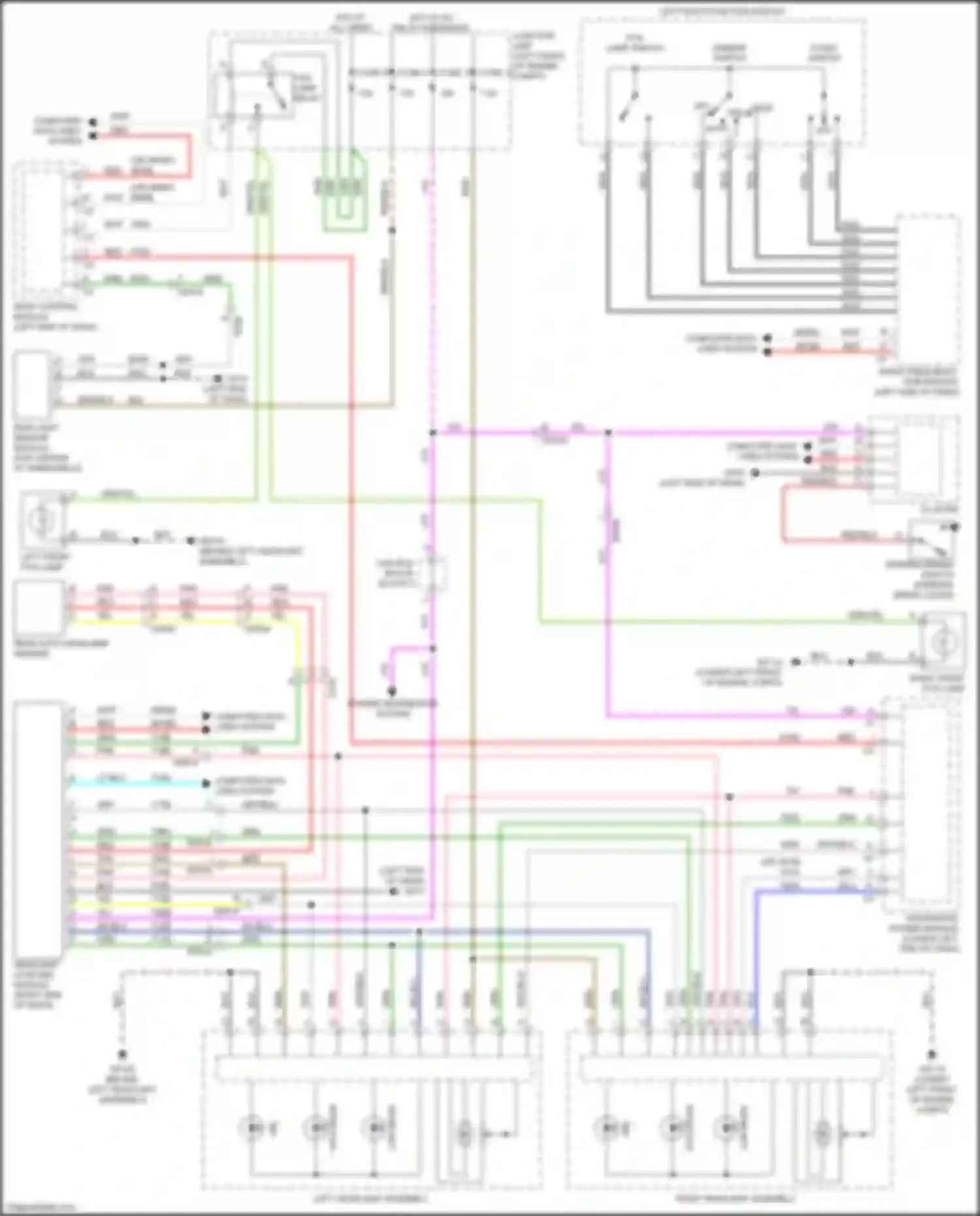 Wiring diagram rear auto headlamp sensor for FIAT 124 Spider I (2016-2020) (2 of 2)