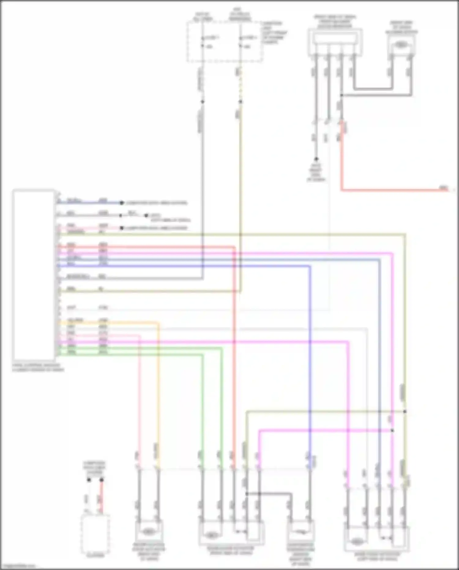 Wiring diagram recirculation door actuator for FIAT 124 Spider I (2016-2020) (2 of 2)