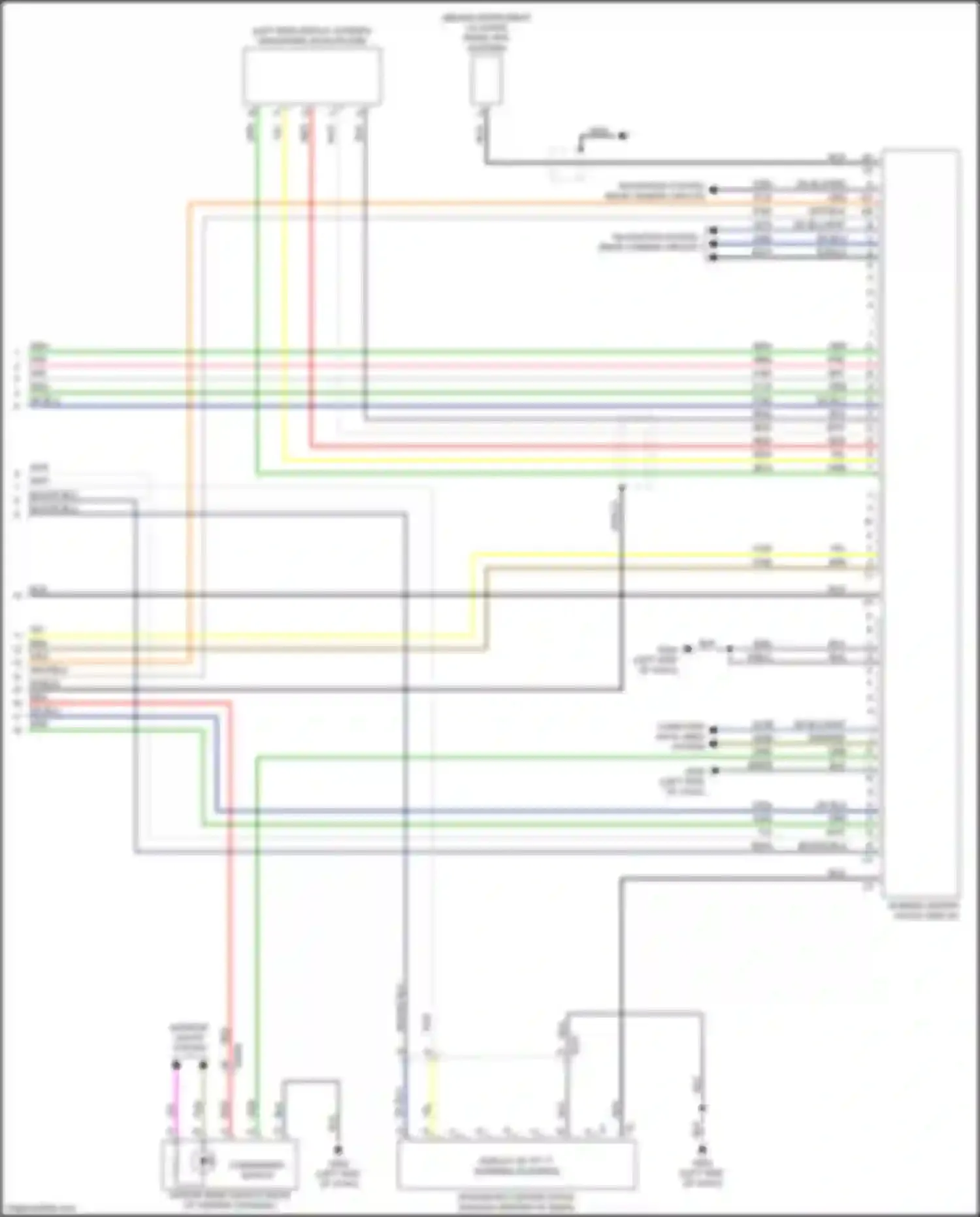 Wiring diagram screen center stack display for FIAT 124 Spider I (2016-2020) (3 of 9)