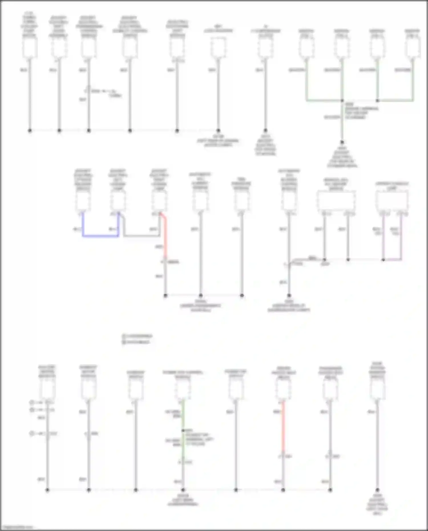 500 FIAT II facelift (2015-2024): Ground distribution circuit (1 of 4)