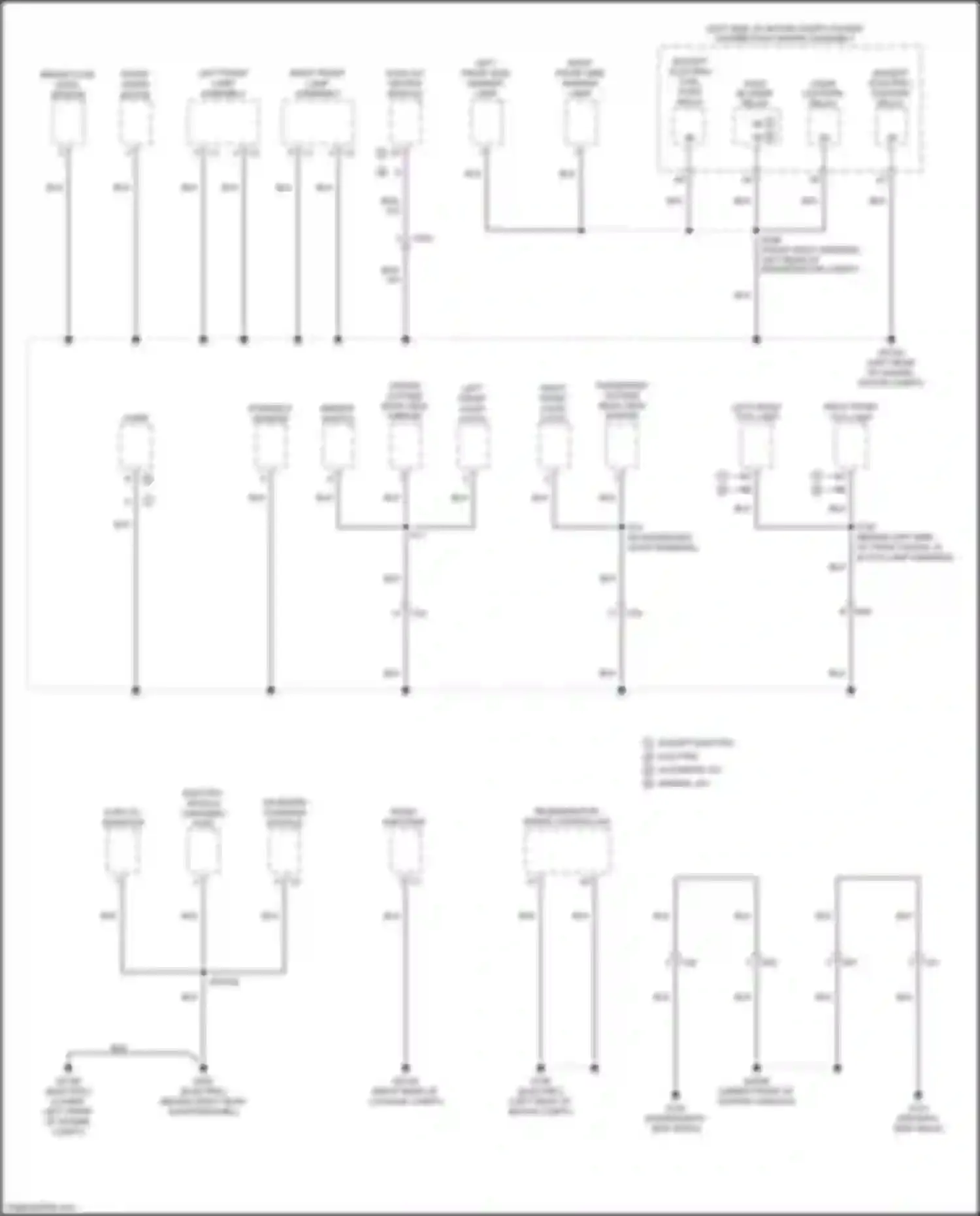 500 FIAT II facelift (2015-2024): Ground distribution circuit (2 of 4)