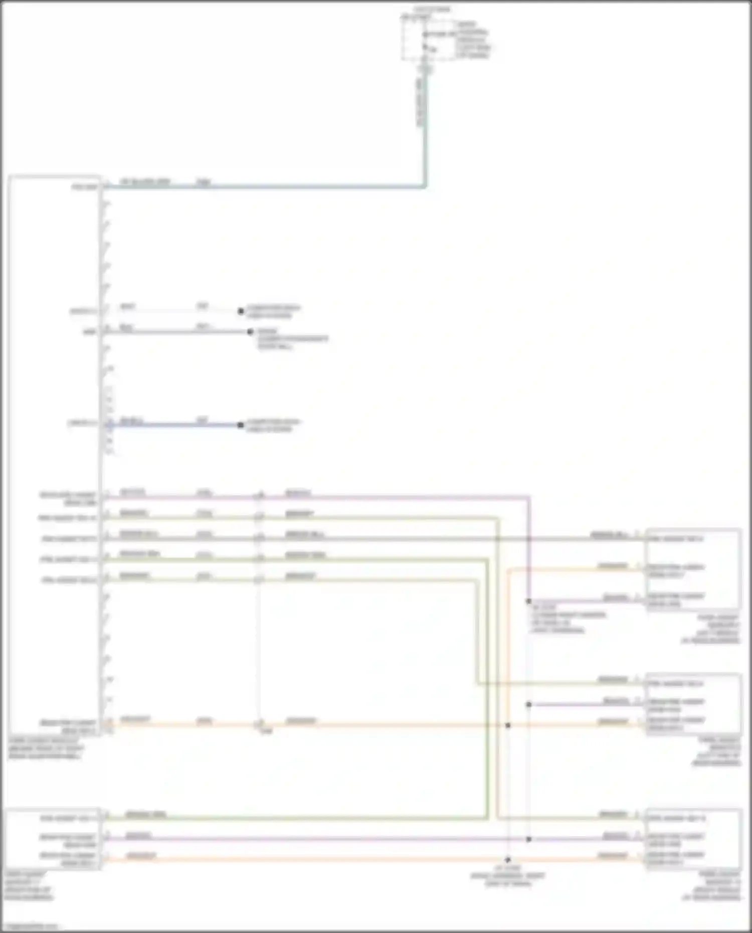 500 FIAT II facelift (2015-2024): Parking assistant circuit