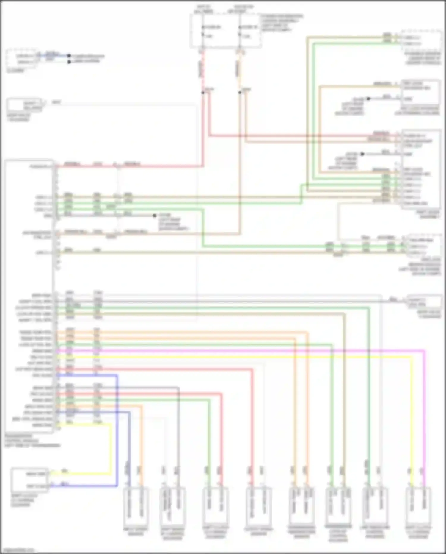 500 FIAT II facelift (2015-2024): Transmission circuit, except electric