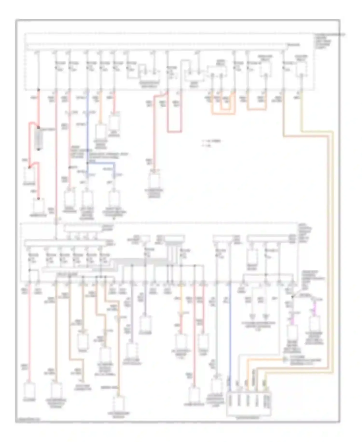 500 FIAT II (2007-2015): Power distribution circuit (1 of 2)