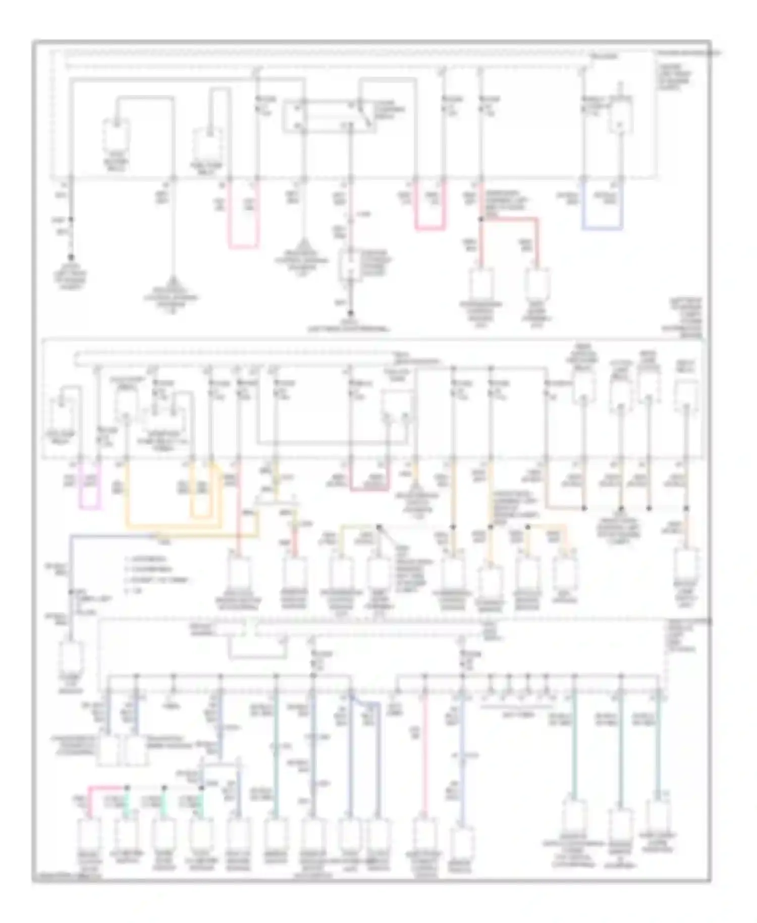 500 FIAT II (2007-2015): Power distribution circuit (2 of 2)