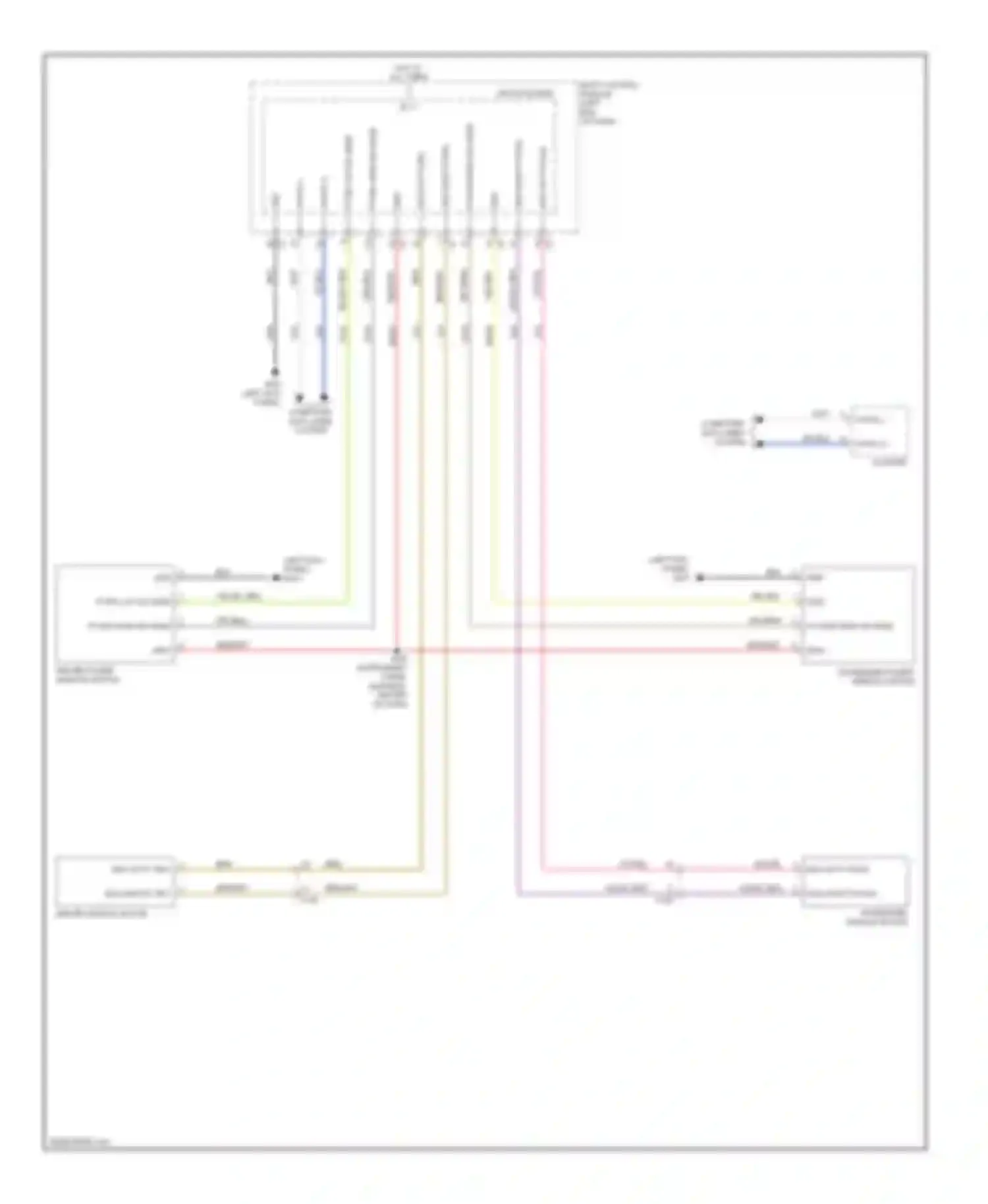 500 FIAT II (2007-2015): Power windows circuit